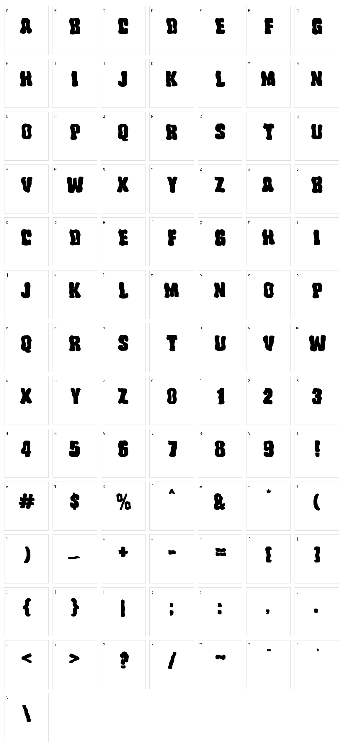 Wocke Funky Character Set