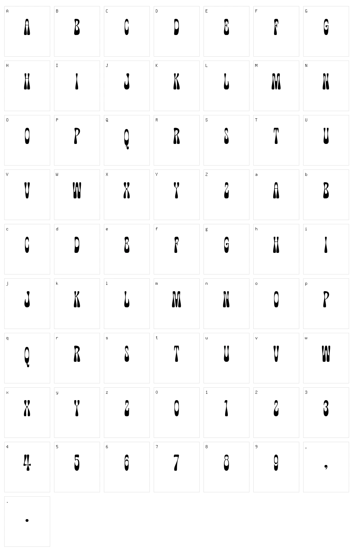 Wonkids Character Set