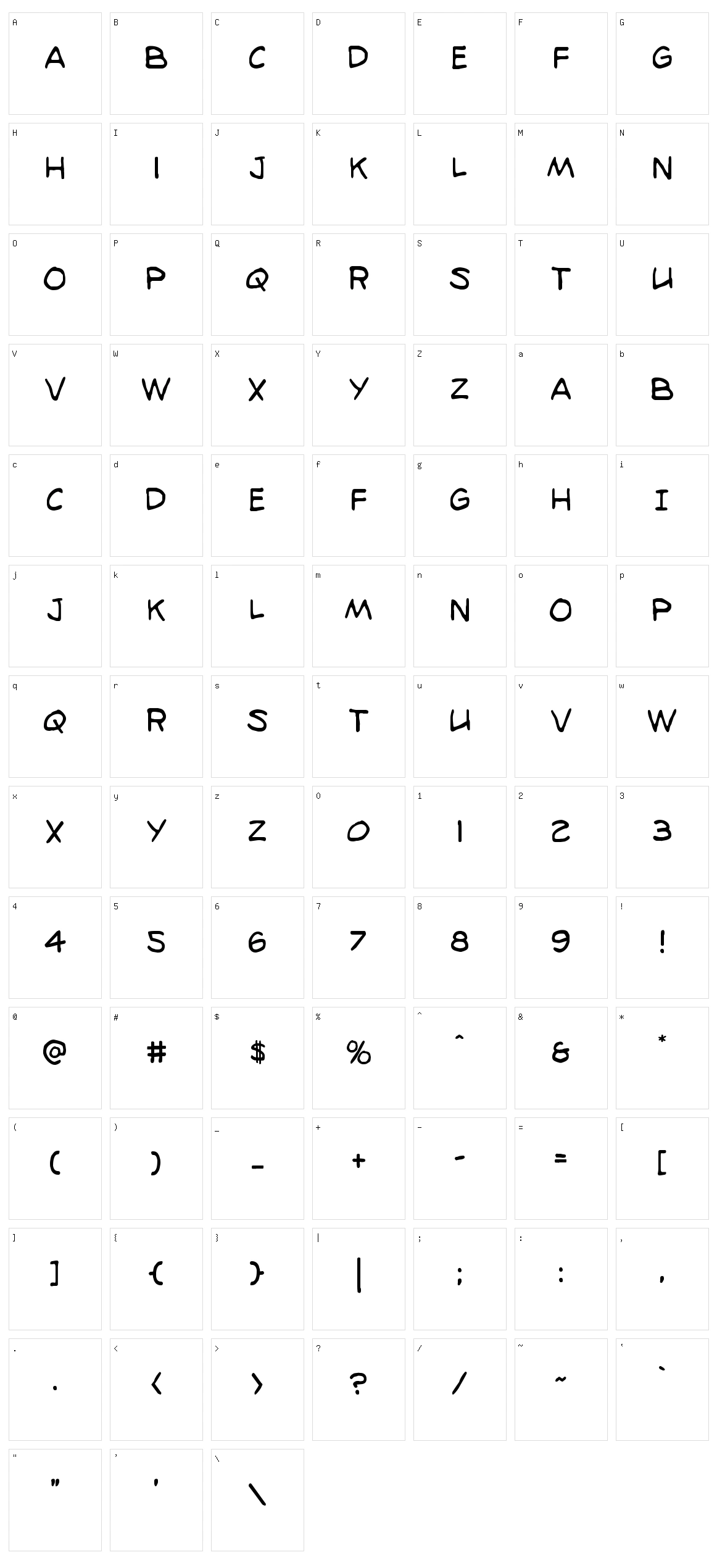 98 Bottles of Beer Character Set