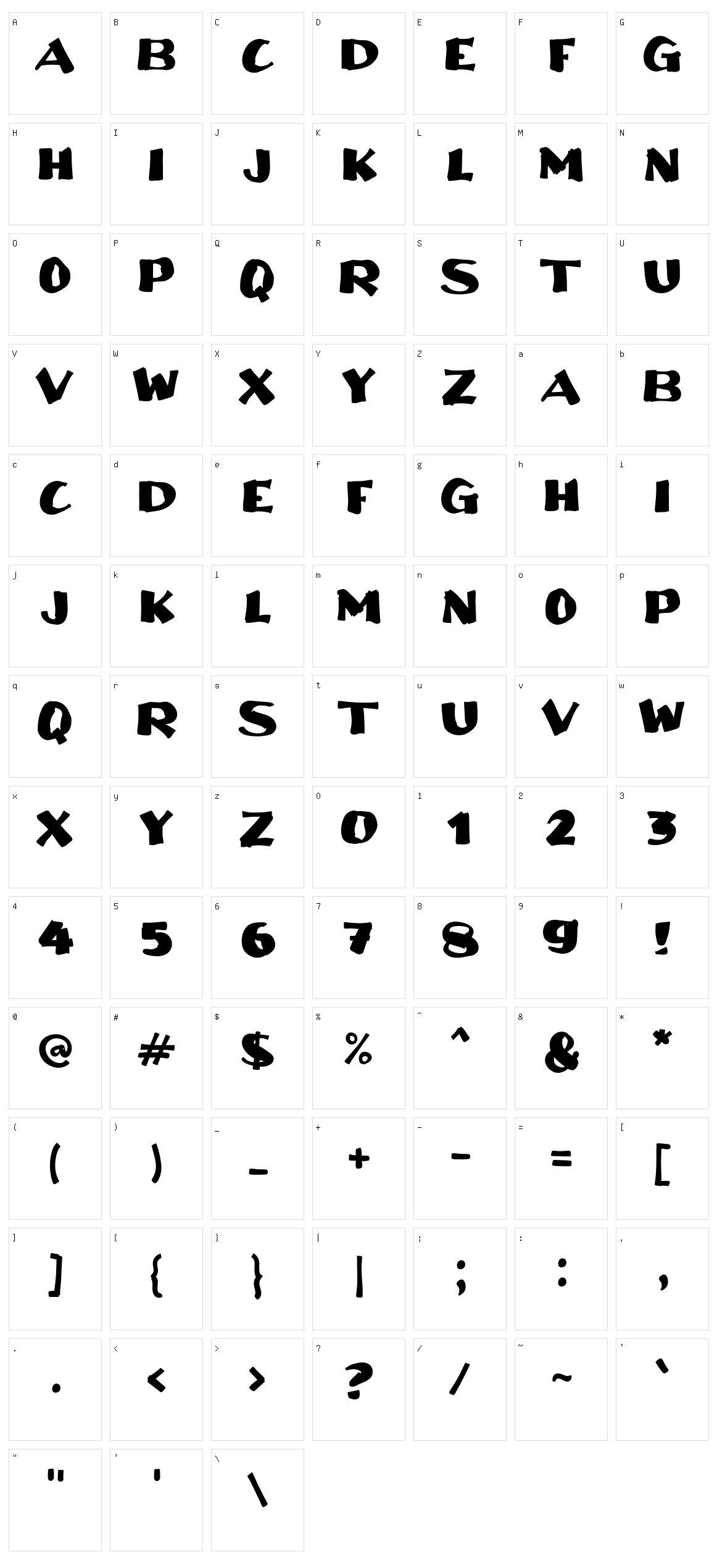 A Akuilah Character Set