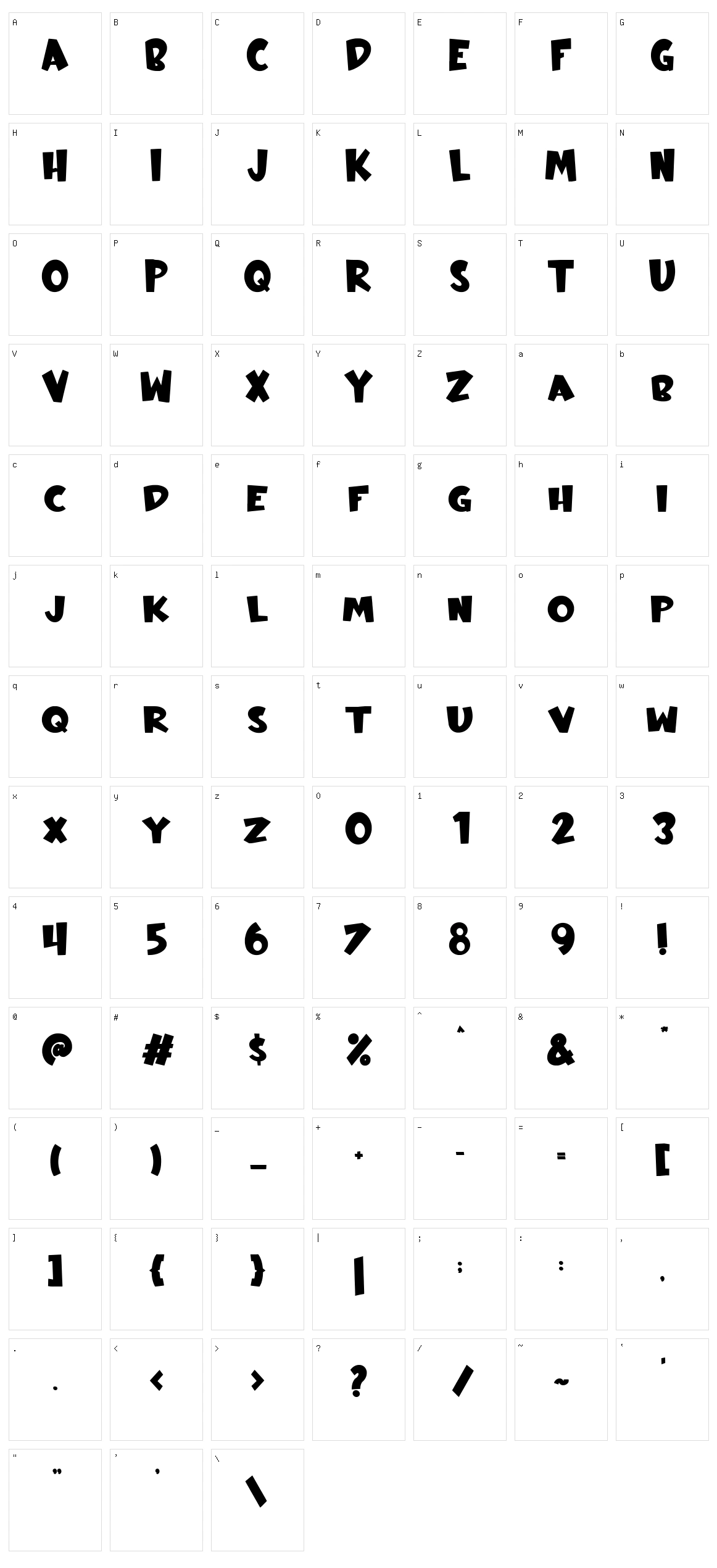 Absolute Inky Character Set