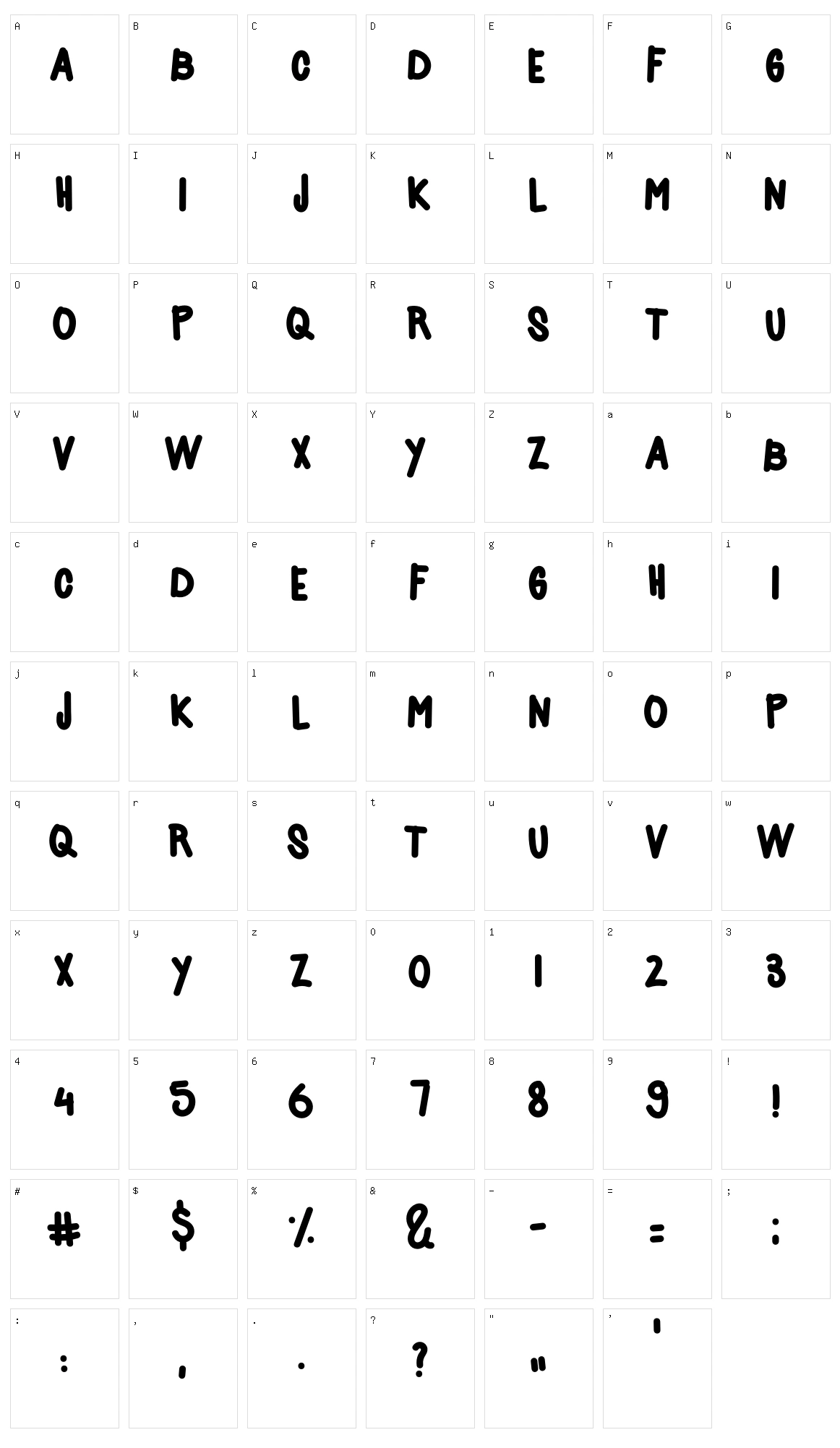 Acids Character Set