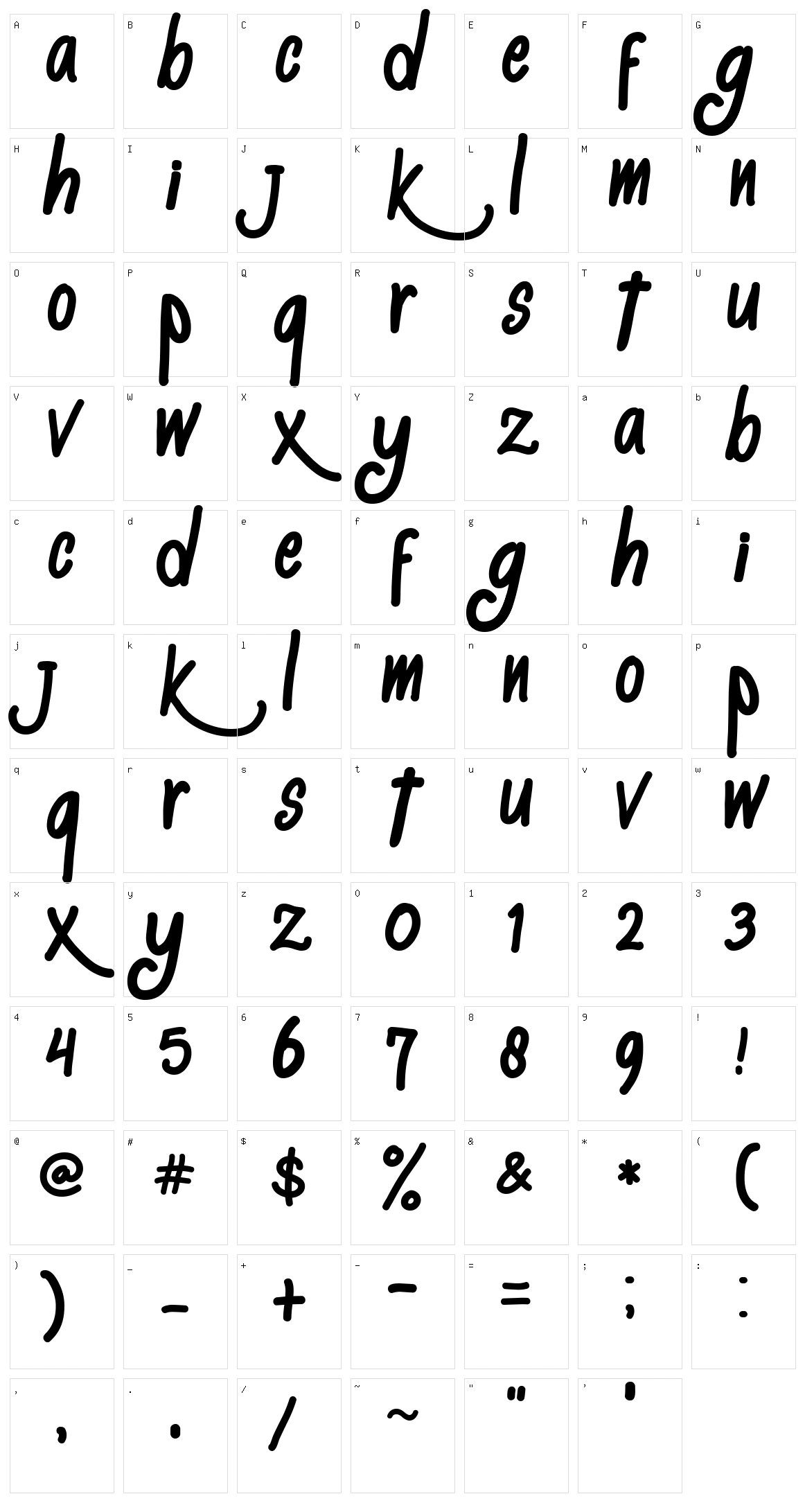 Al Kisah Character Set