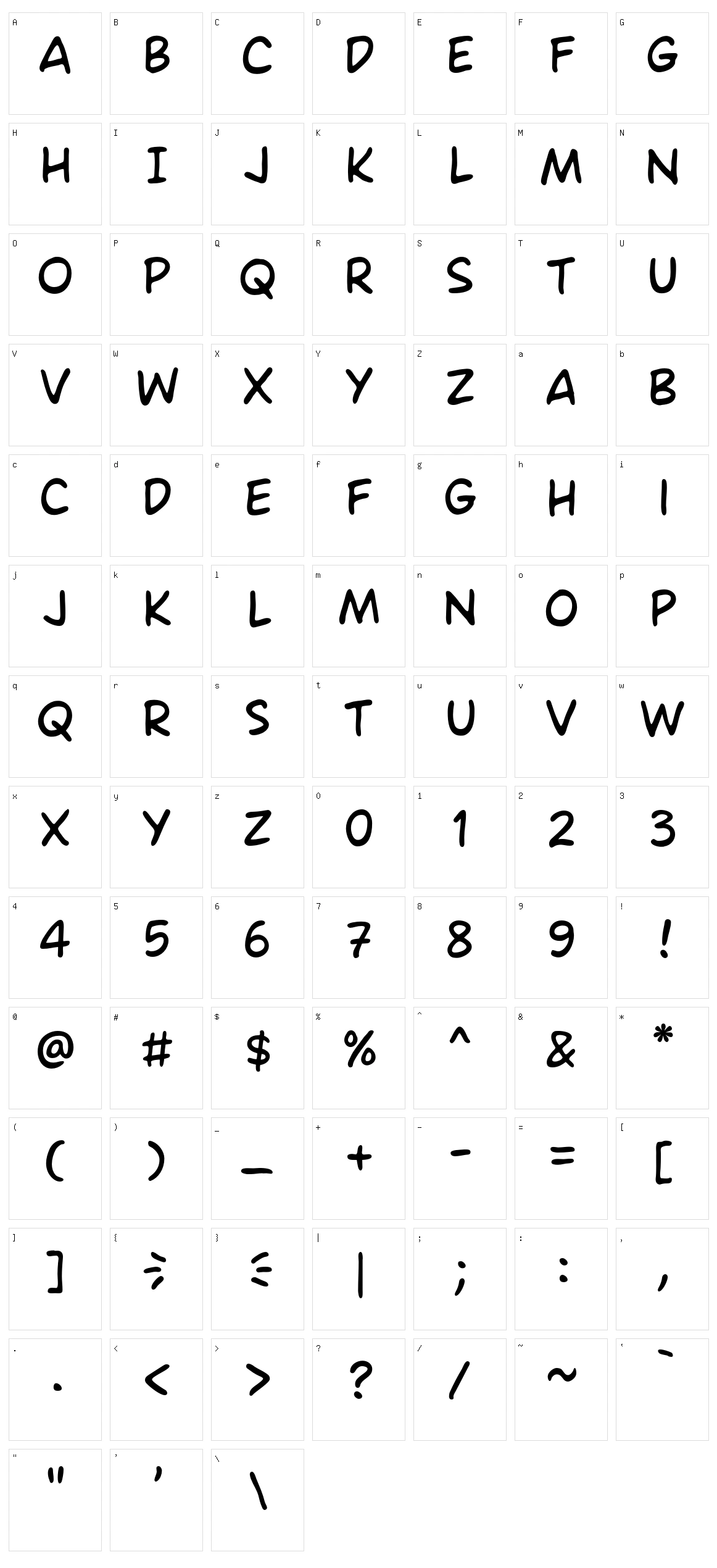 Ames Character Set