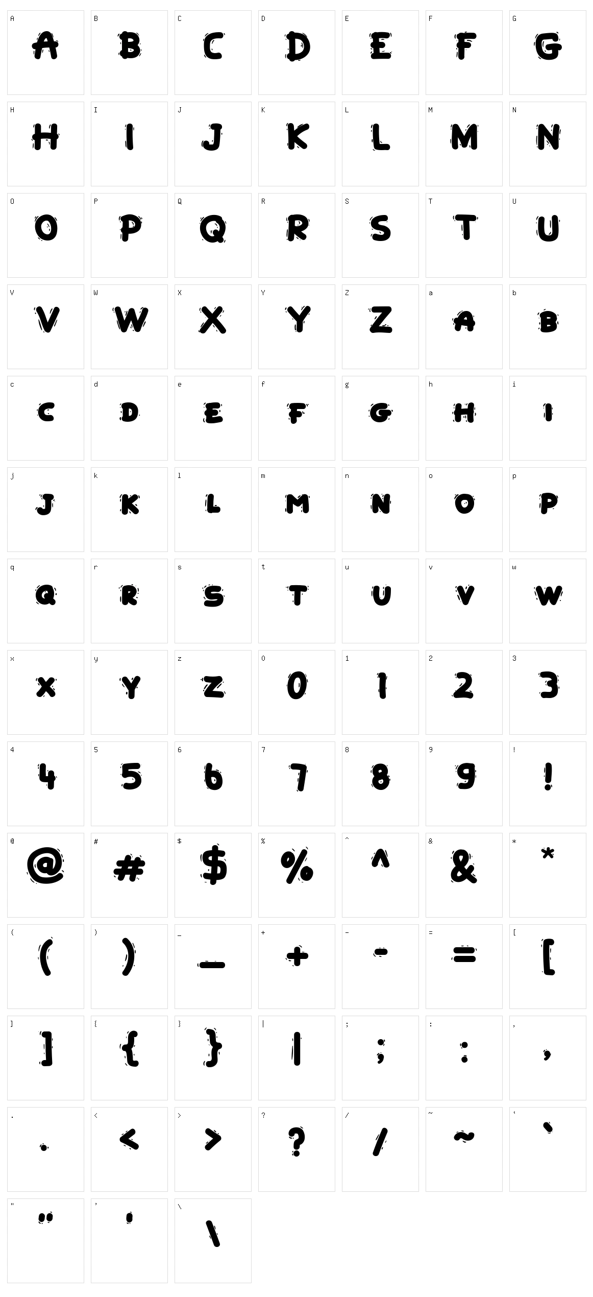 Andria Character Set