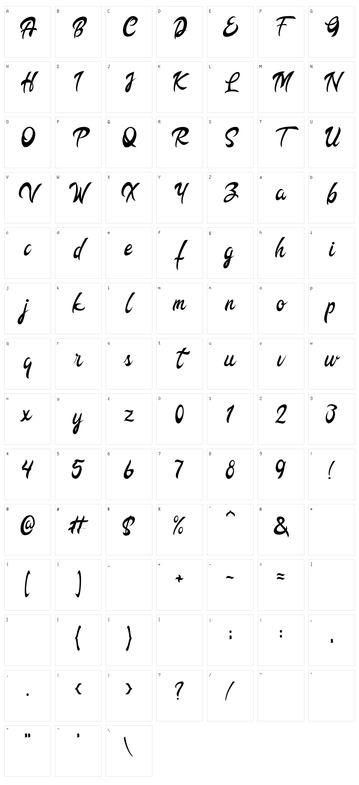 Bilango Character Set