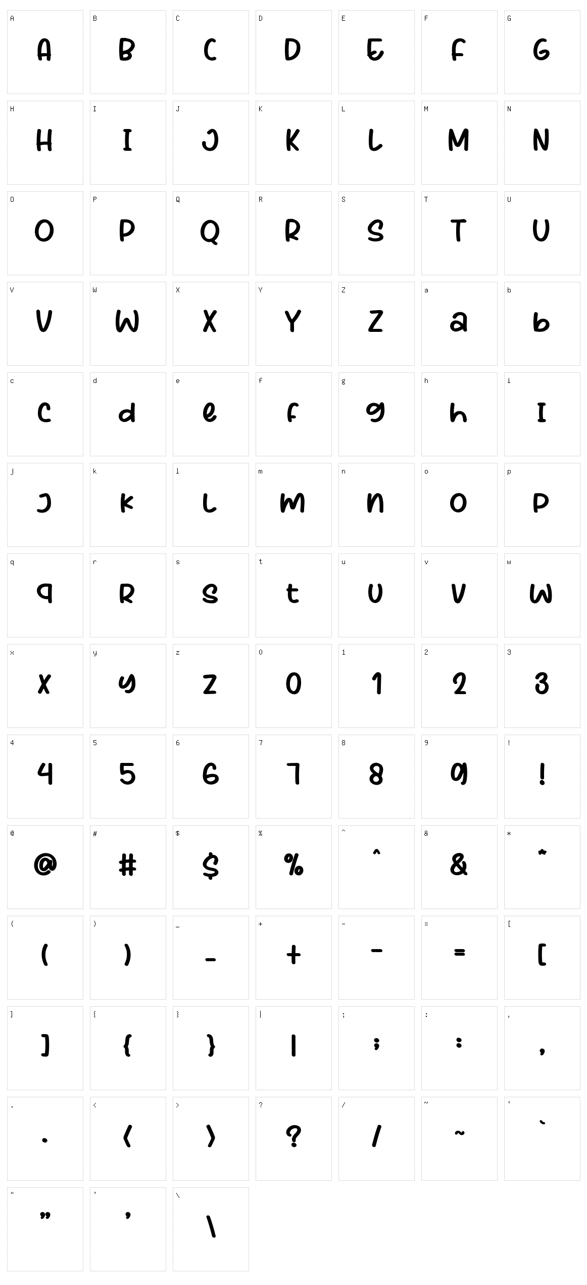 Anything Skribble Character Set