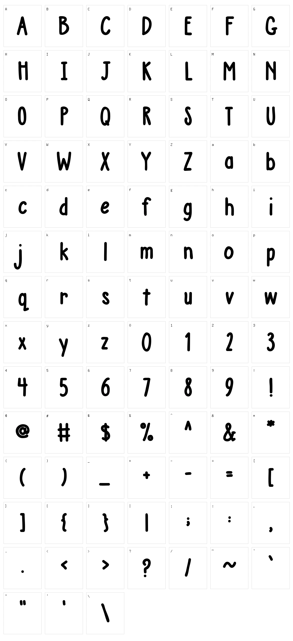 Austie Bost Chunky Description Character Set