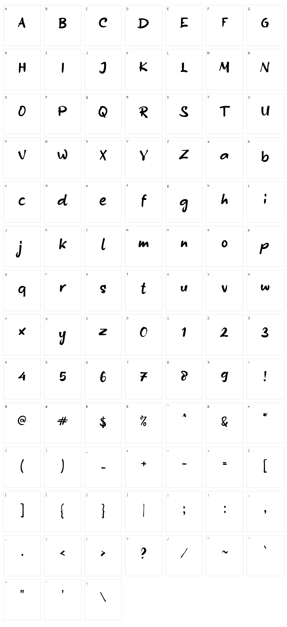 b Before Sans Character Set