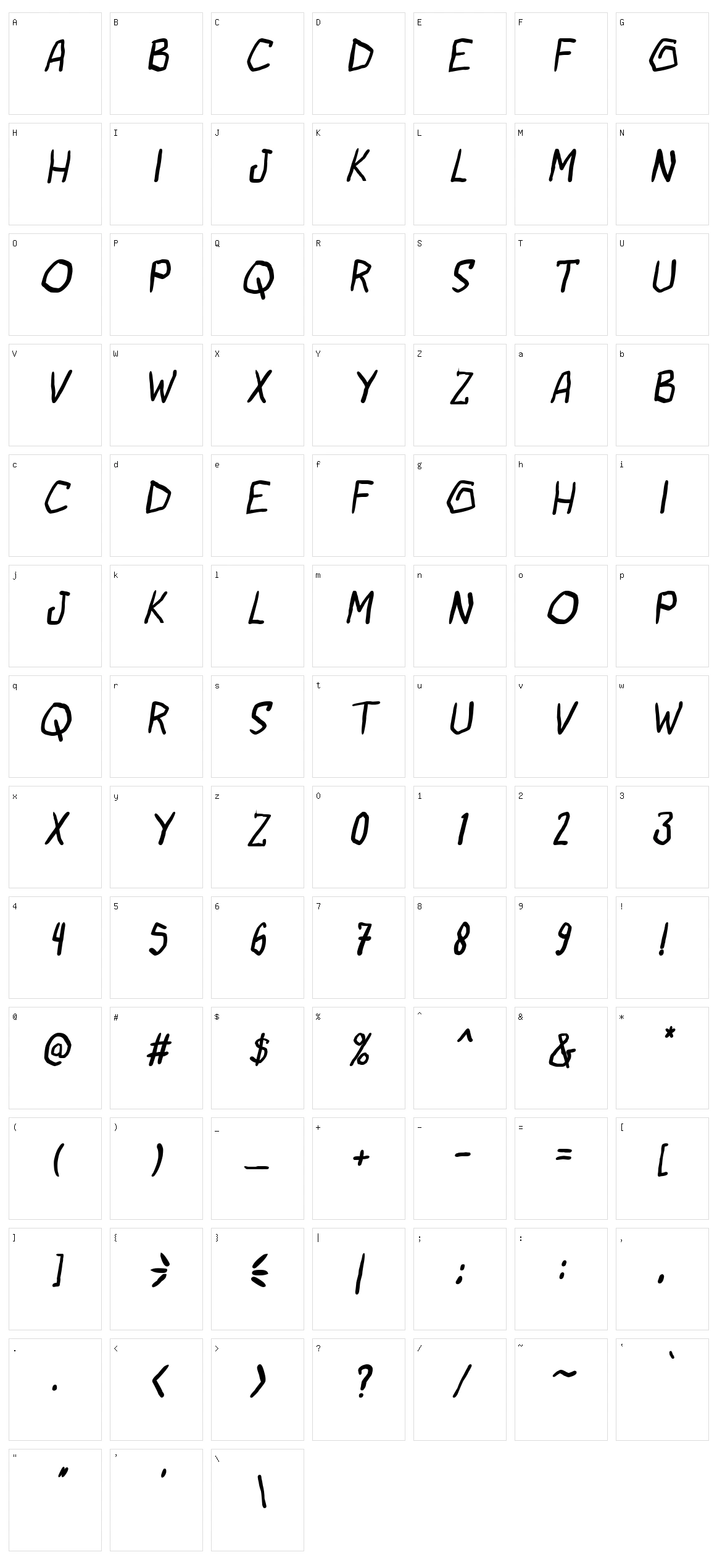 Bad Habits PG Character Set