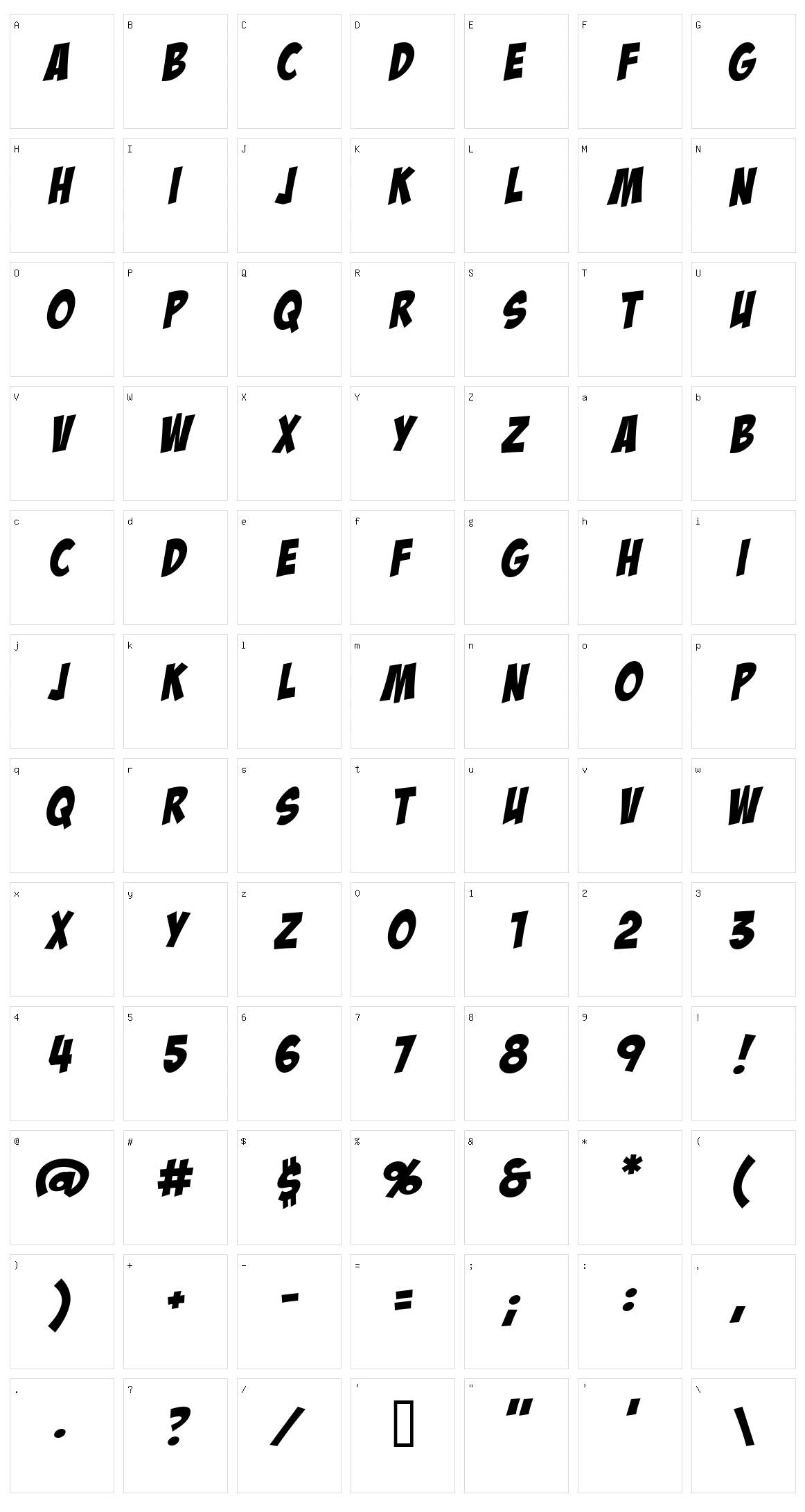 Badaboom BB Character Set