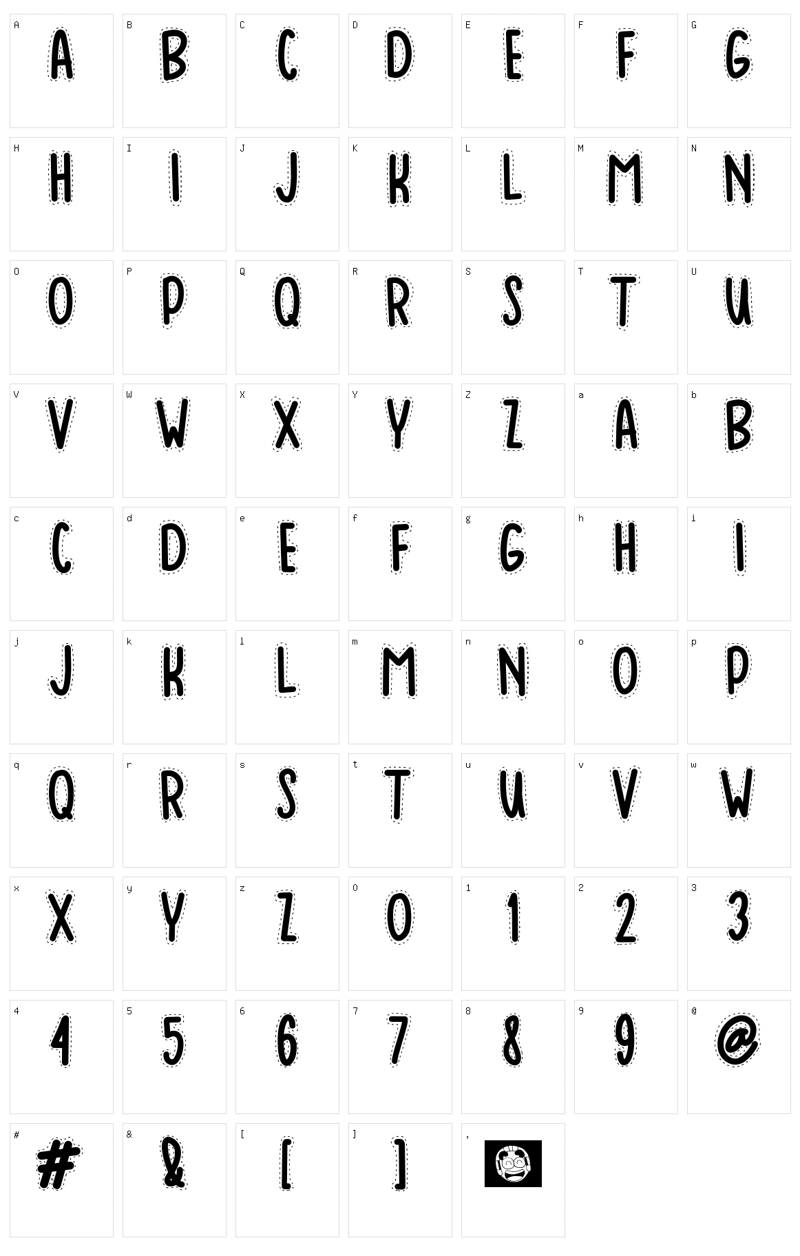 Baduy Character Set