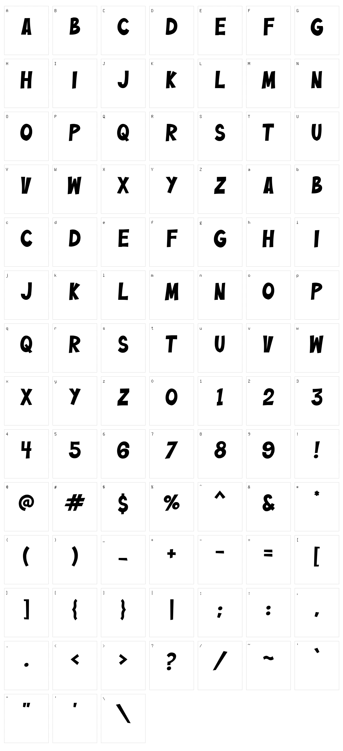 Bazinga! Character Set