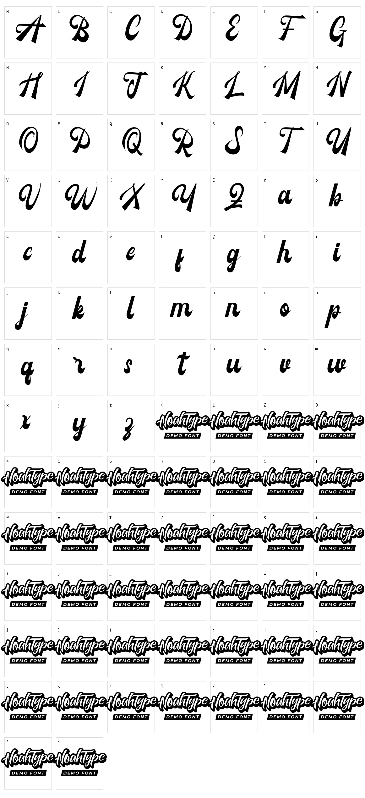 Carbondale Character Set