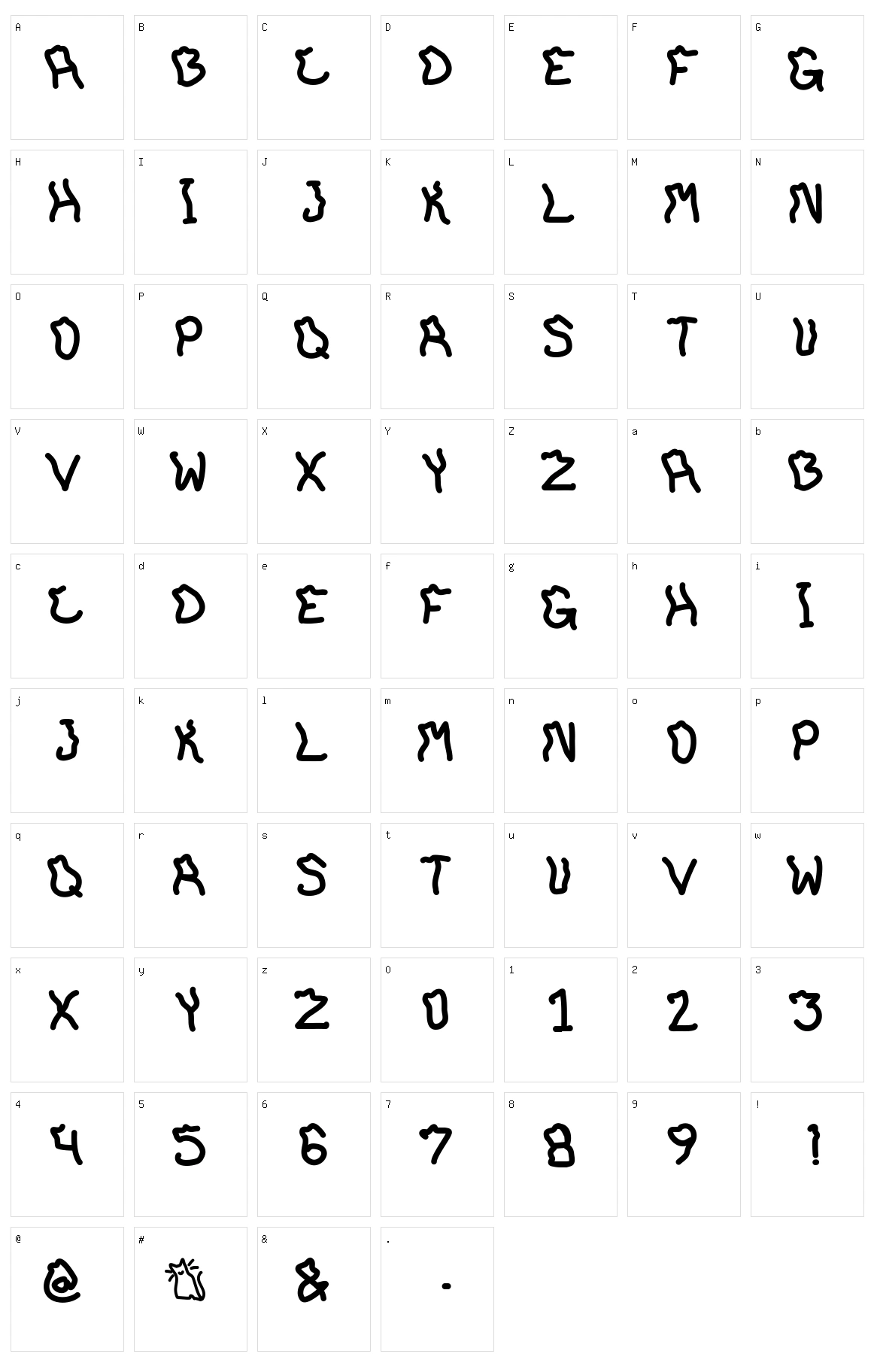 Boyd Smiles Character Set