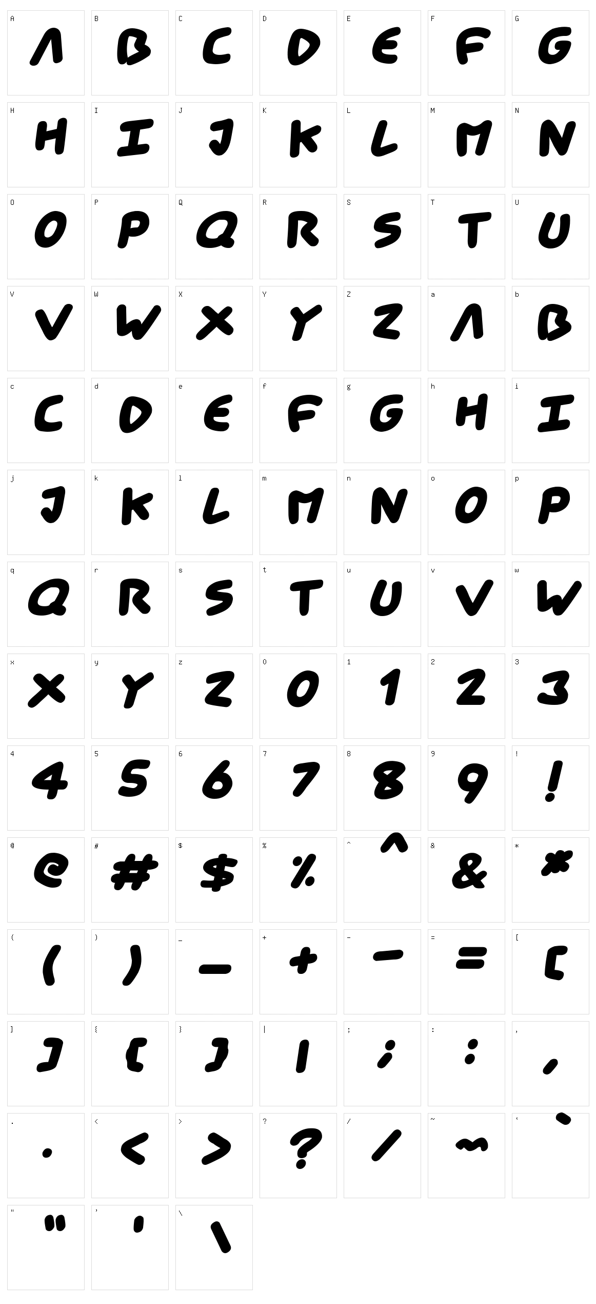 Cartoon Comic Character Set
