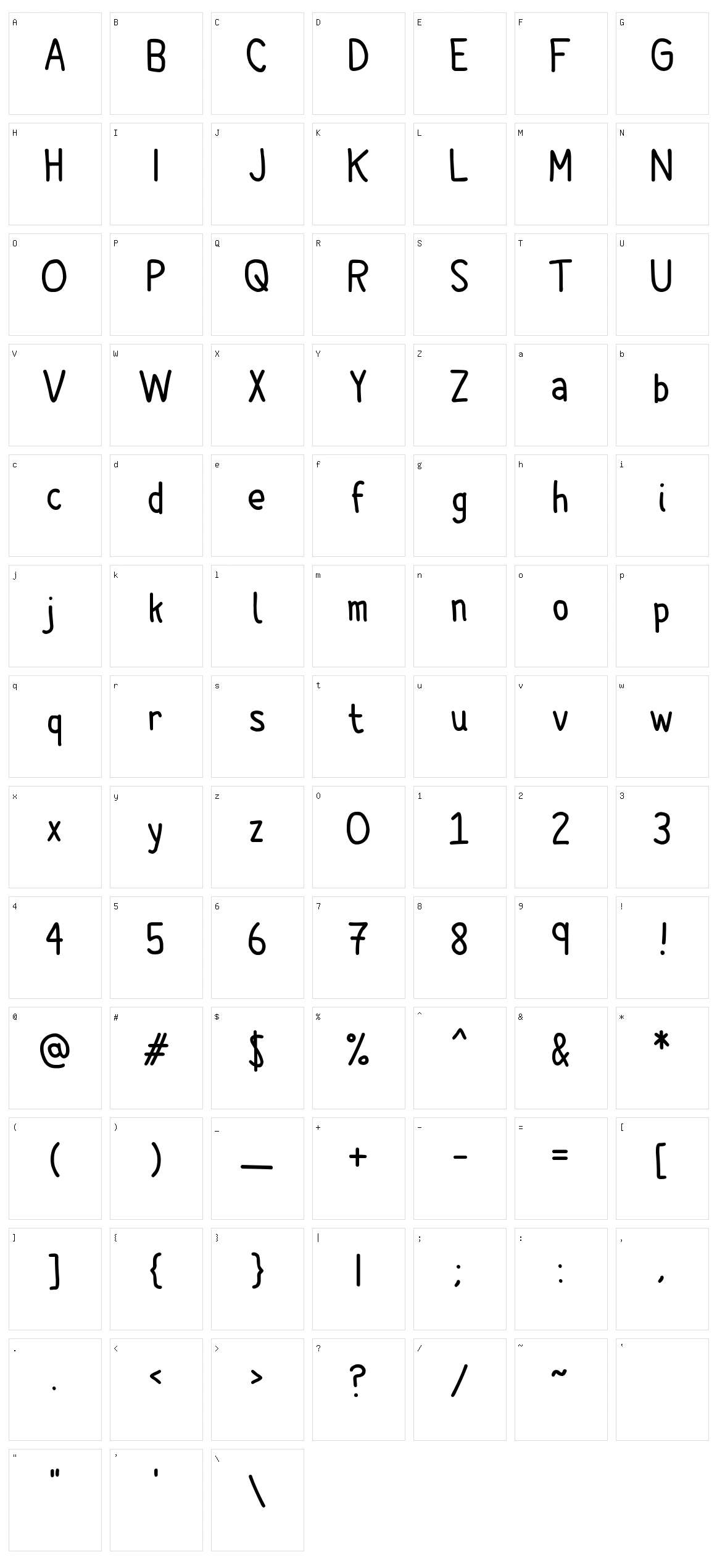 Cartoonero Character Set