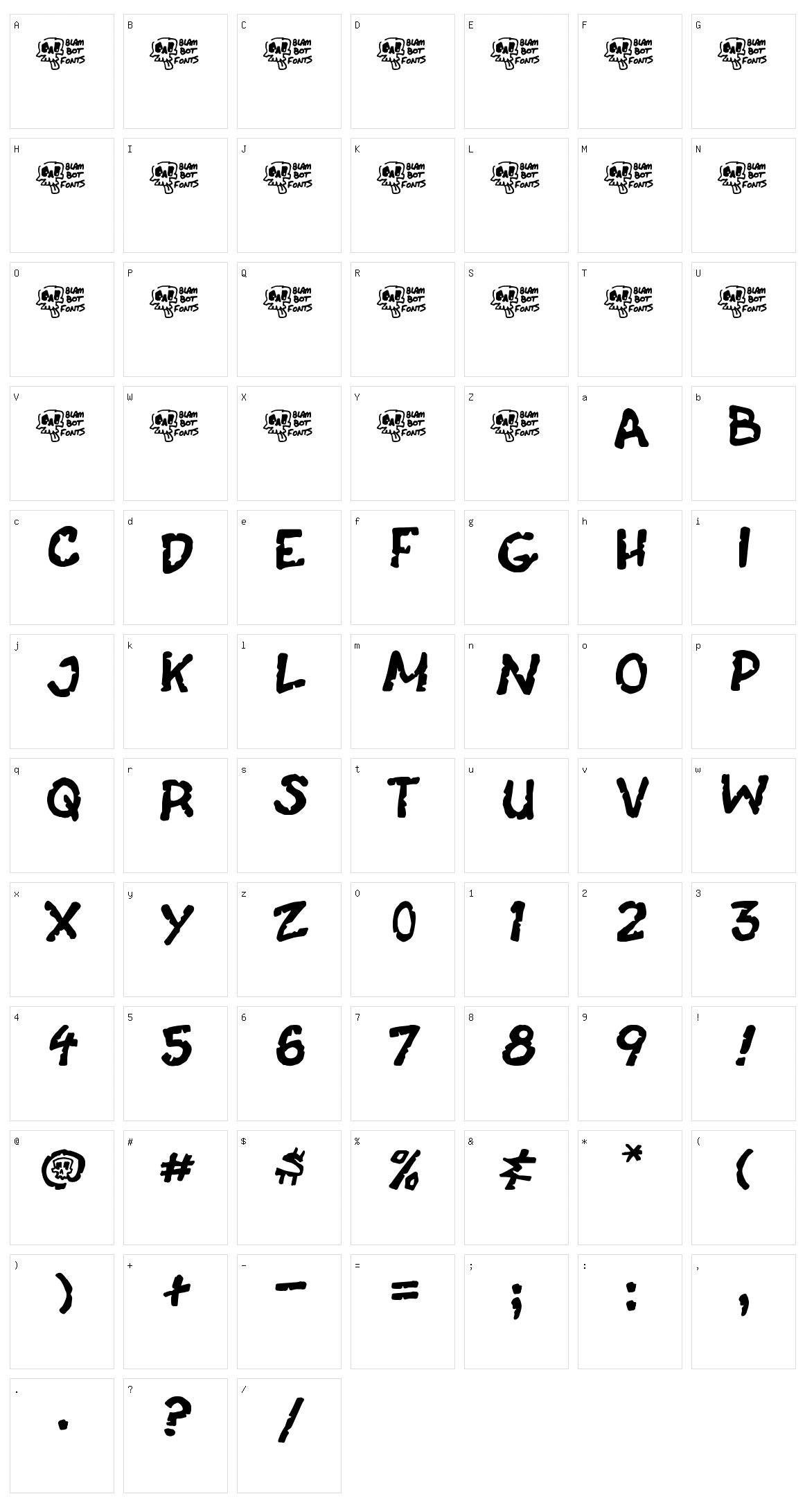 Casket Breath Character Set