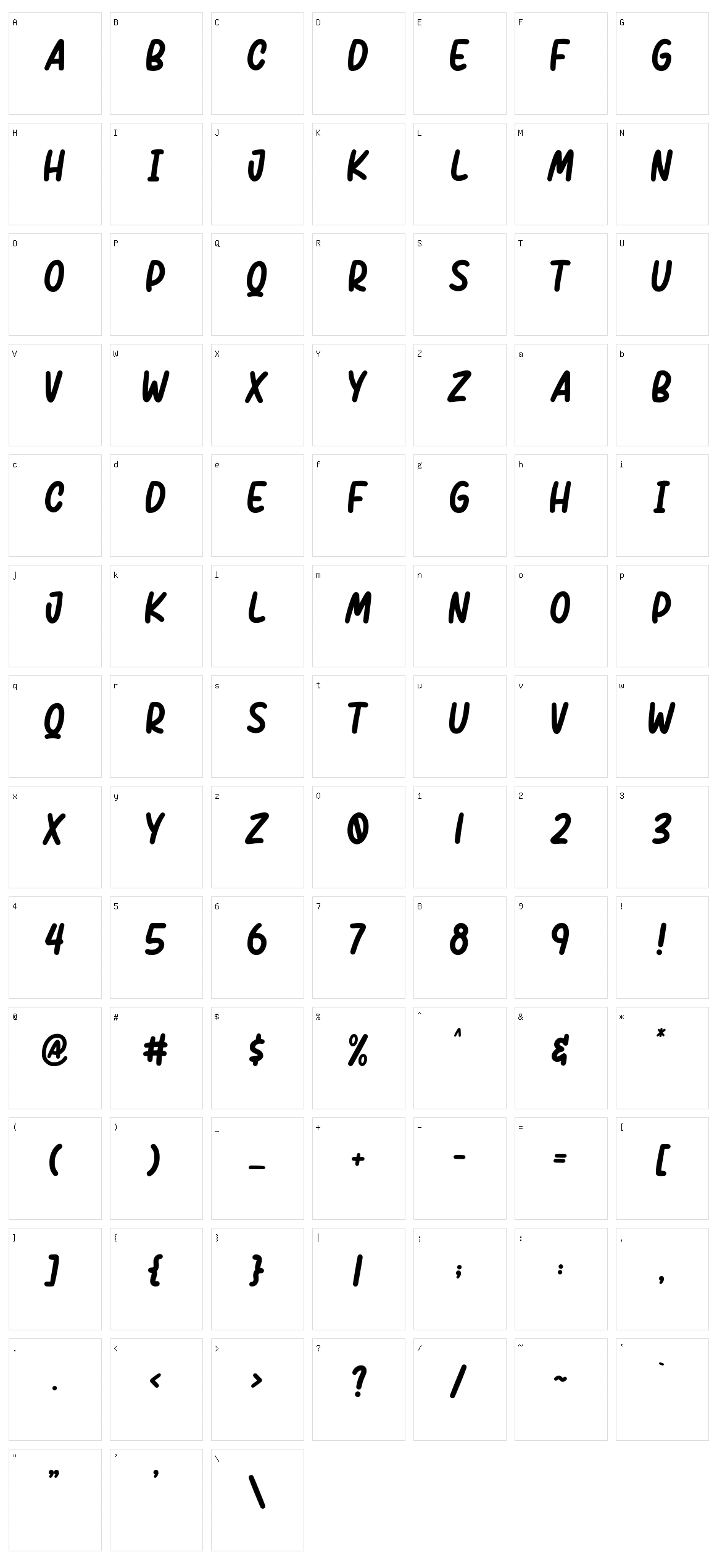 Childo Character Set