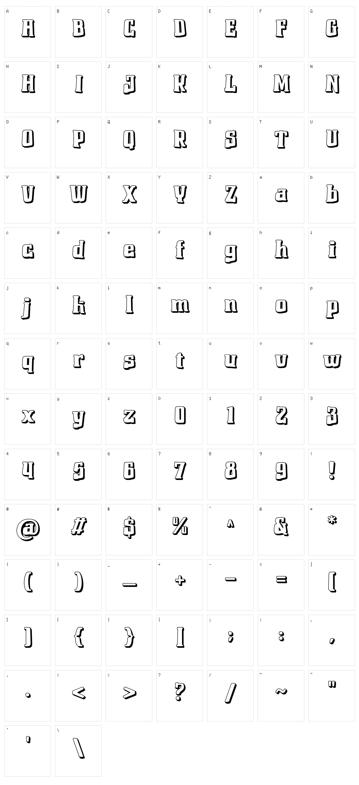 Chomixi Character Set