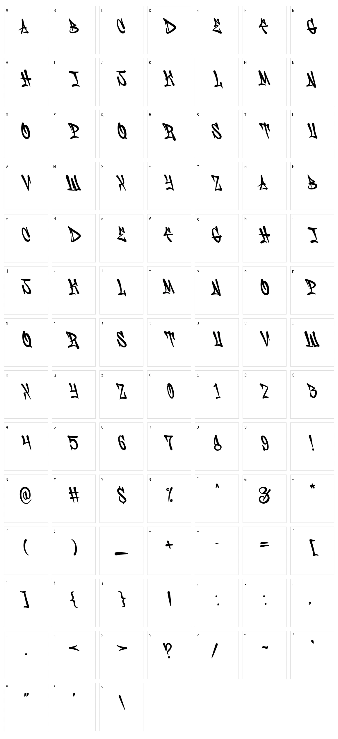 Hesorder Character Set