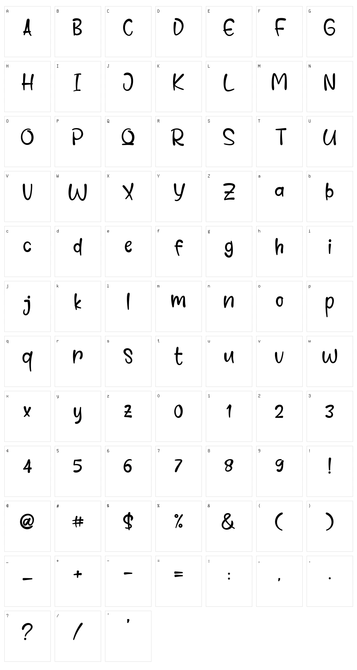 Comet Deer Character Set