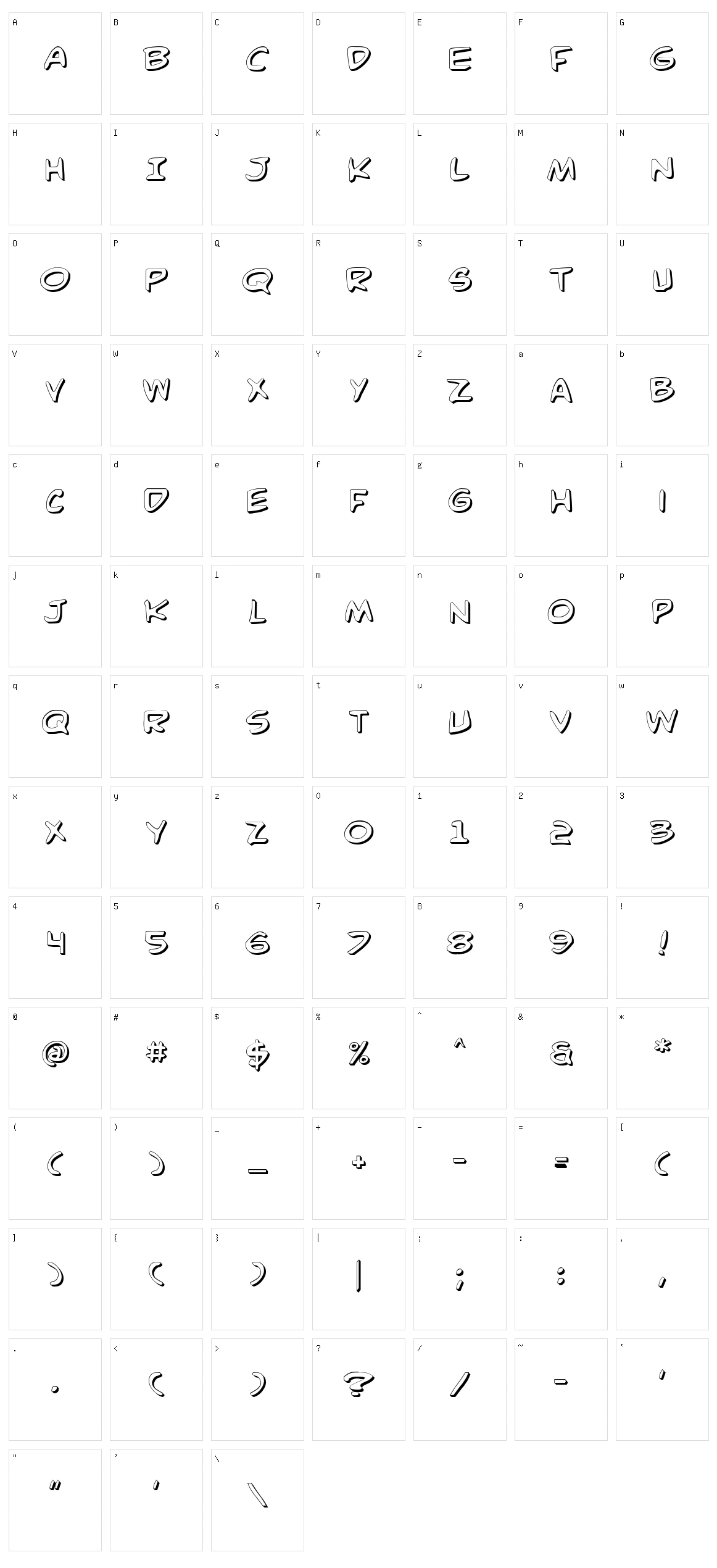 Comic Book Commando Character Set