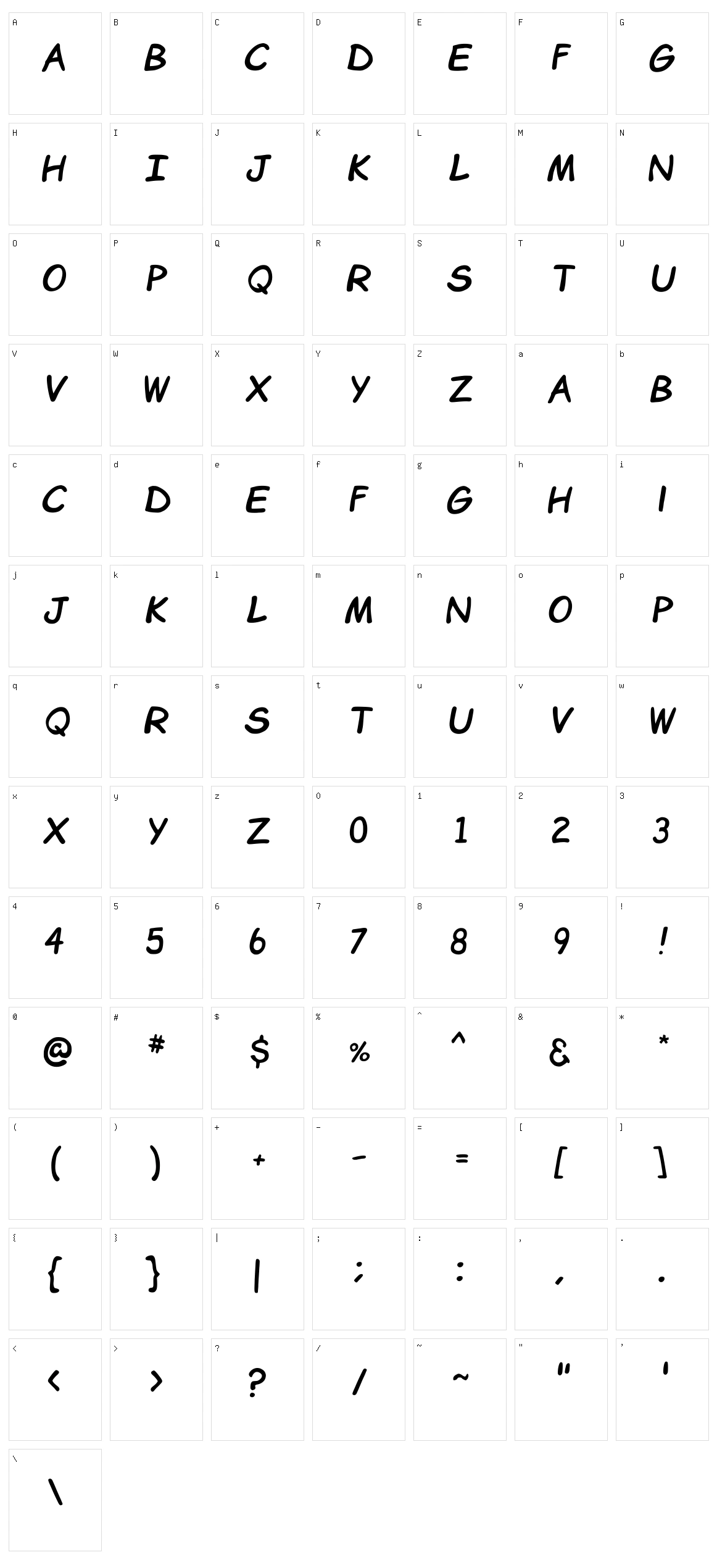 Comic Chuck Character Set