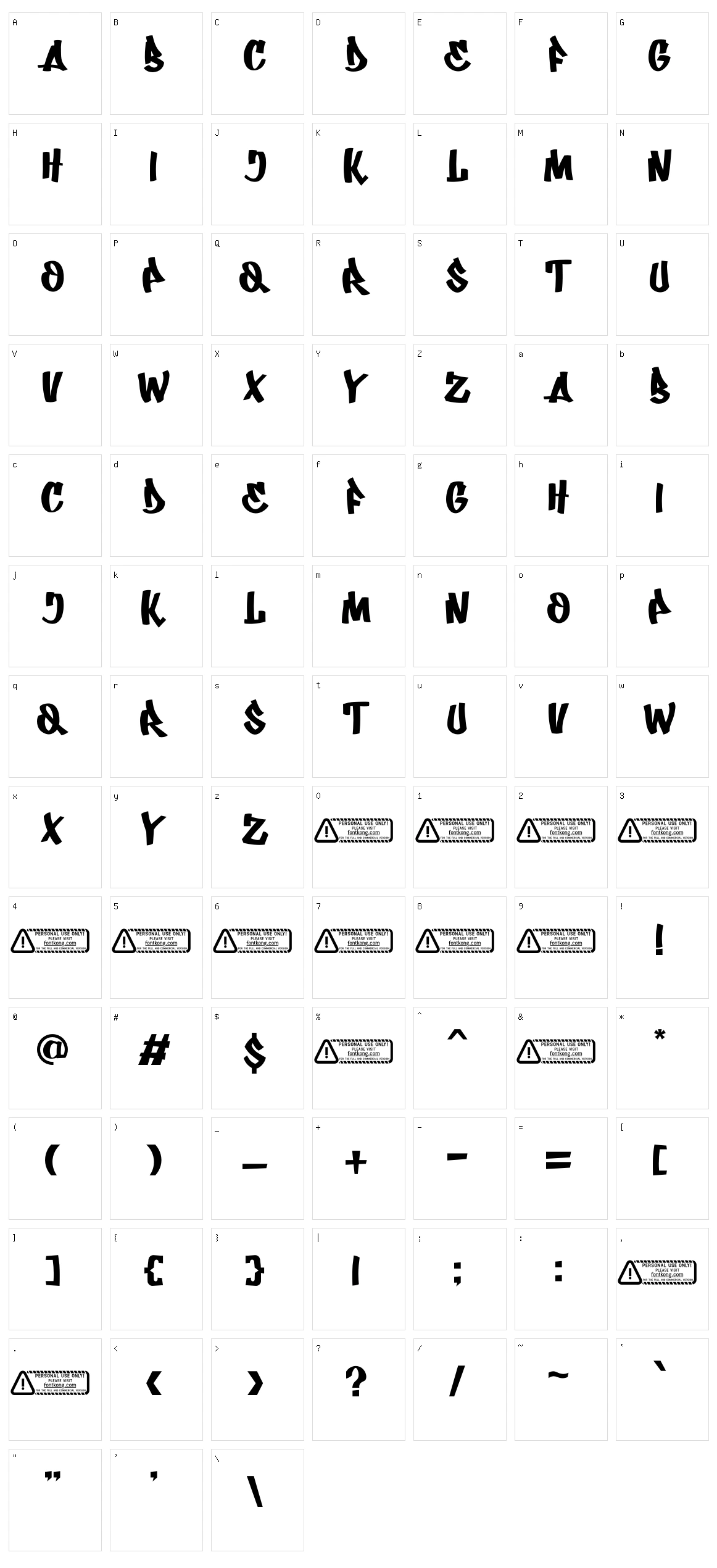 Urban Graffiti Character Set