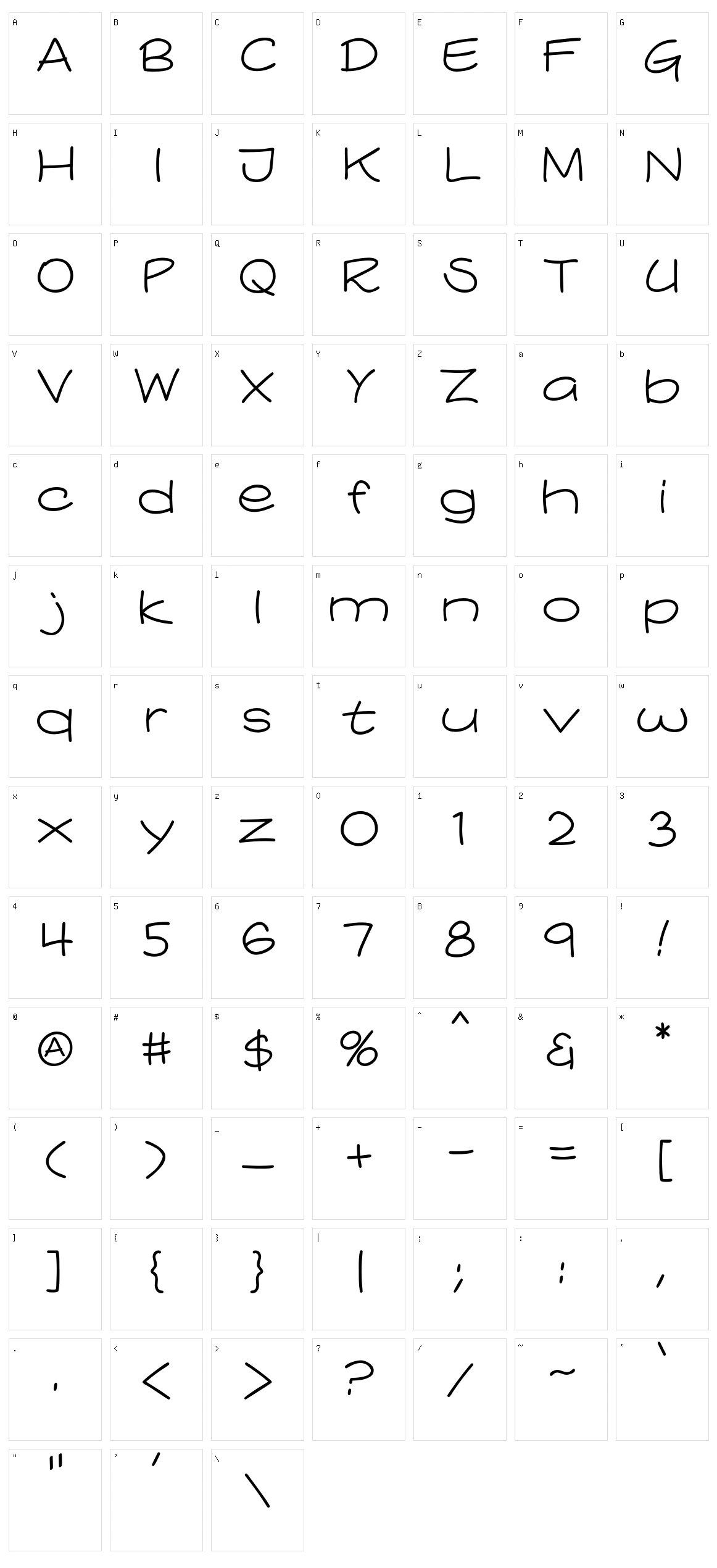 Comicblast Character Set