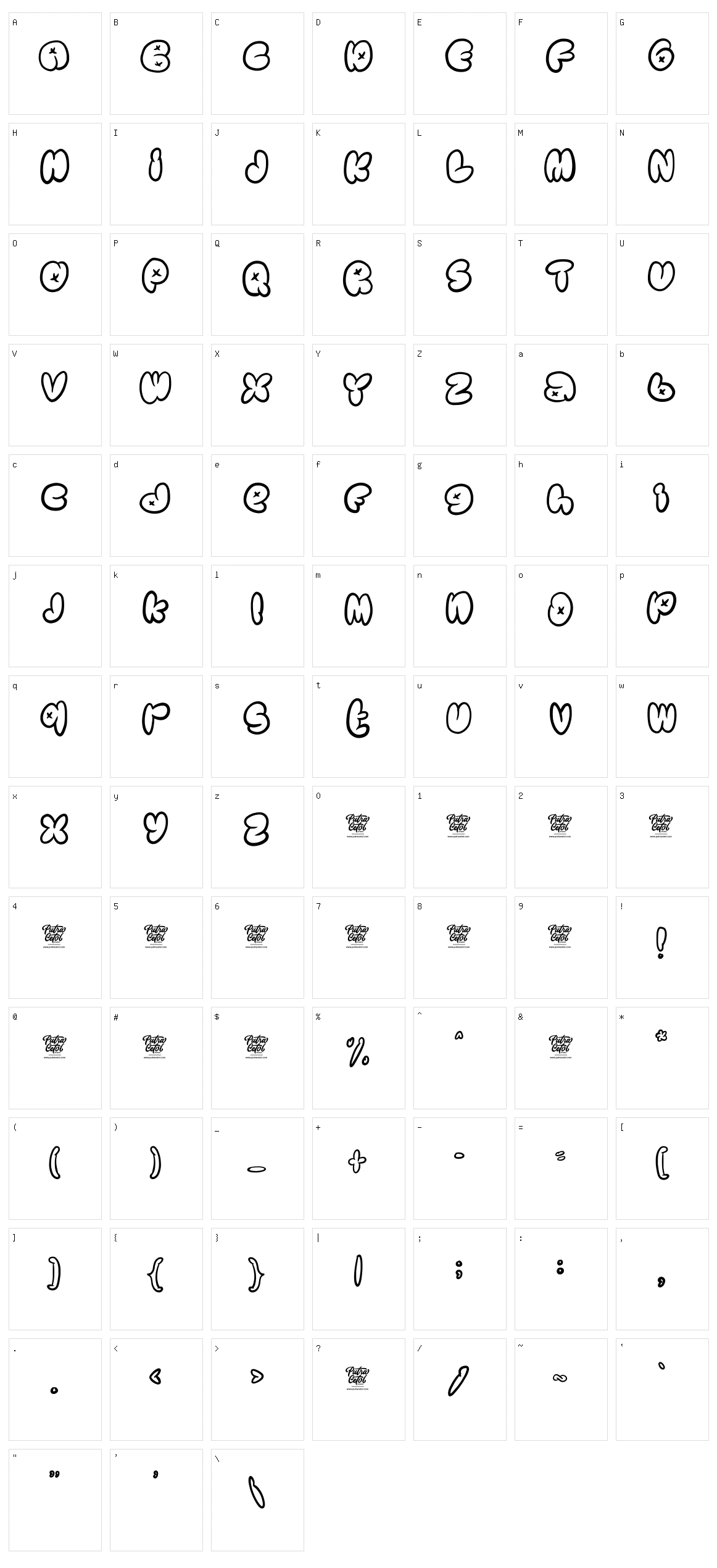 Street Explorer Character Set