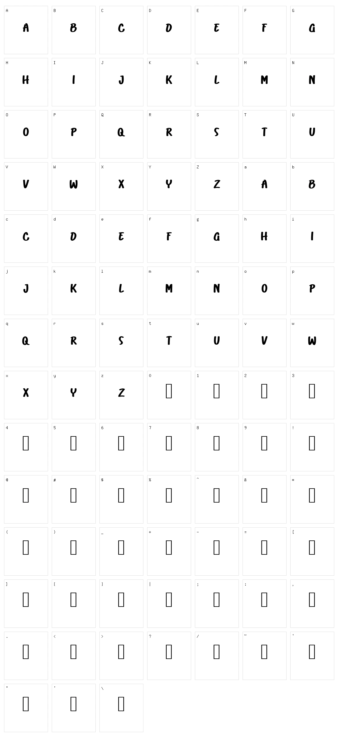 Cosmix Character Set