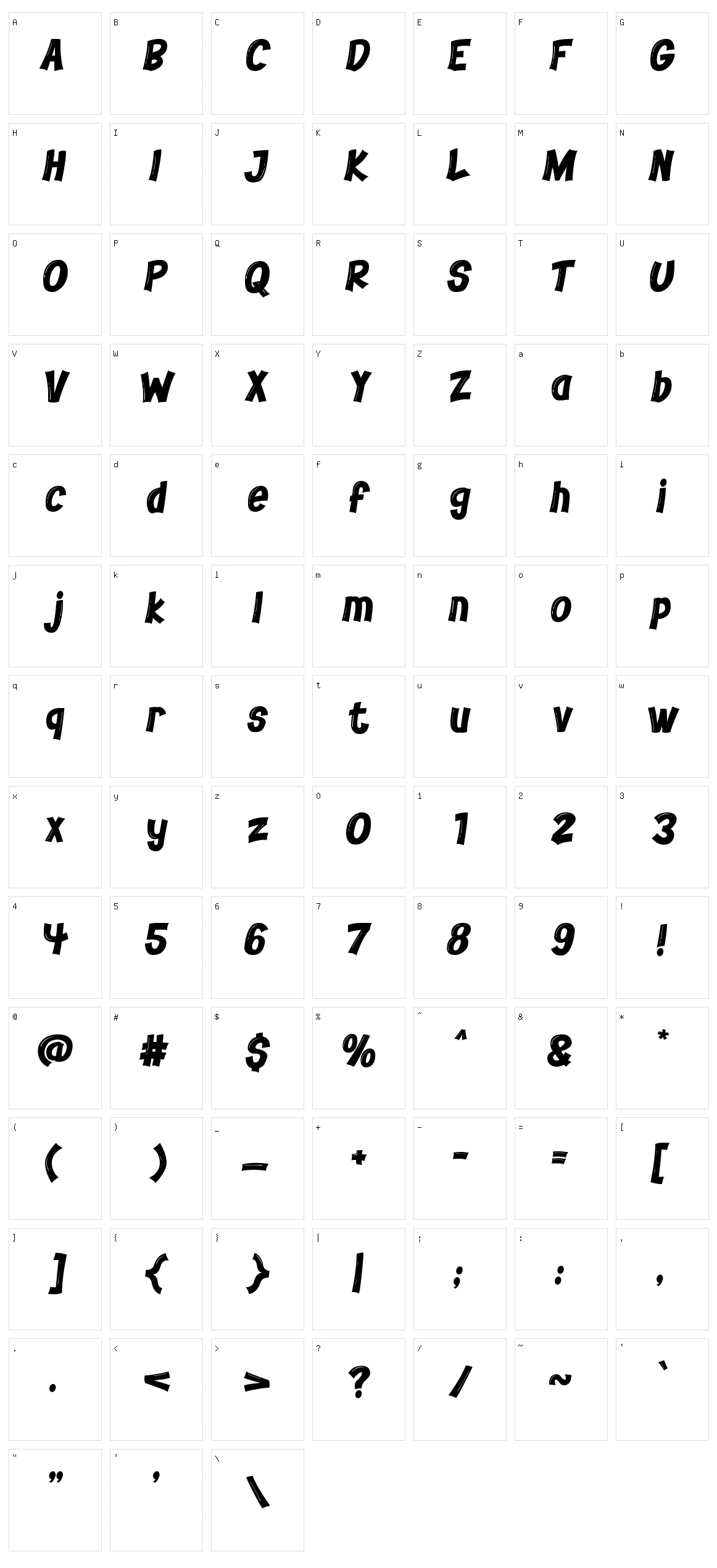 Cow Mix Character Set