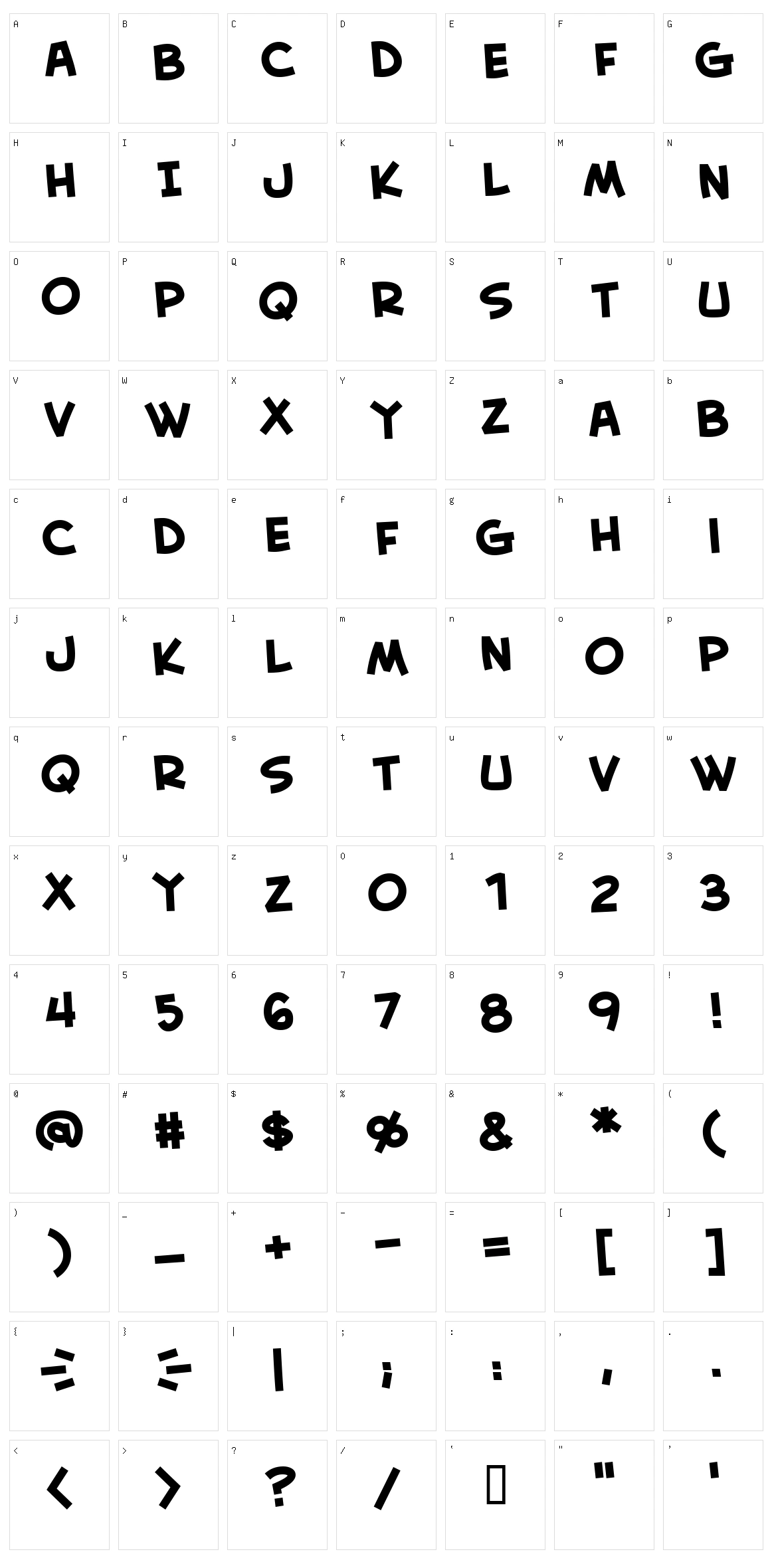 Creative Block BB Character Set