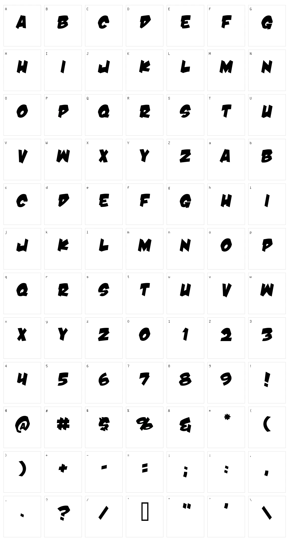 Damn Noisy Kids Character Set