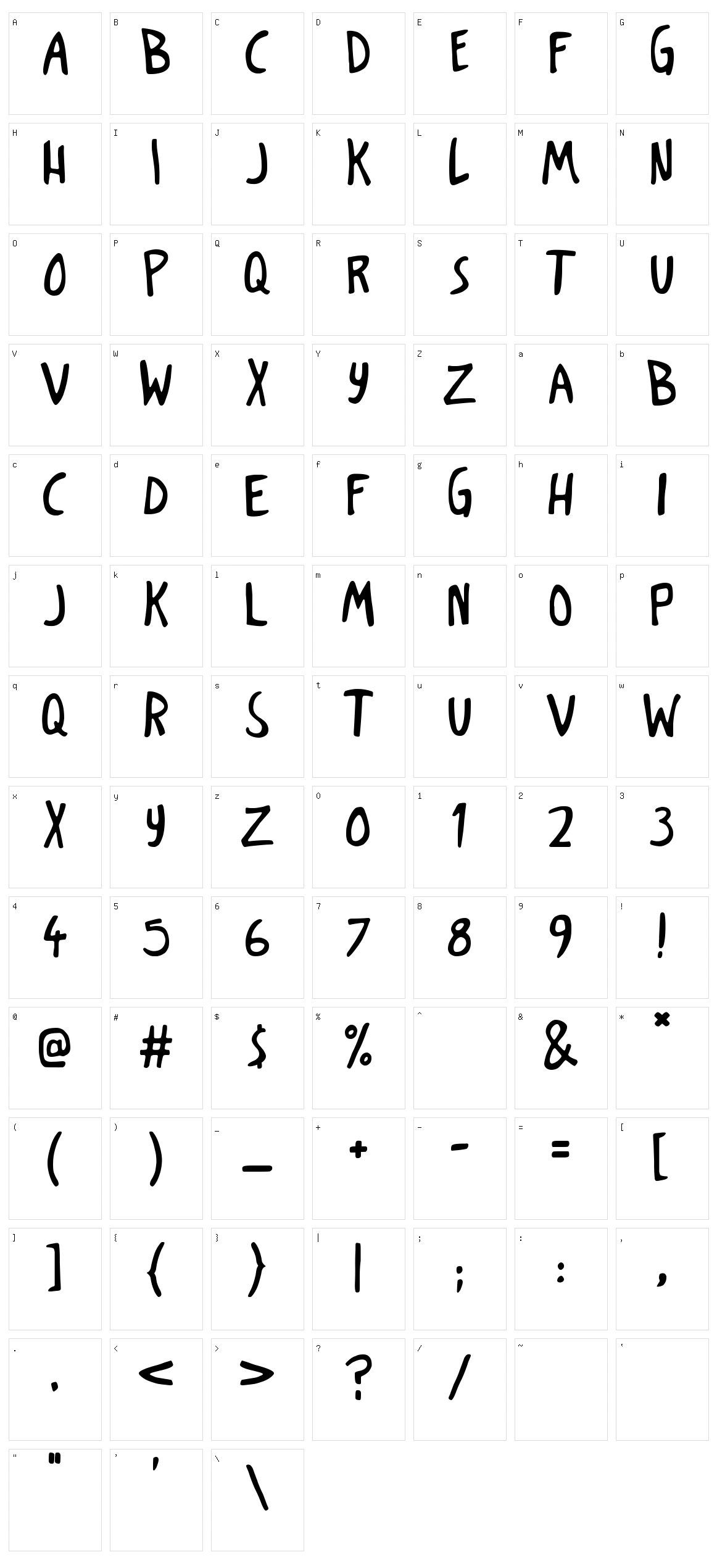 Dark Poestry Character Set