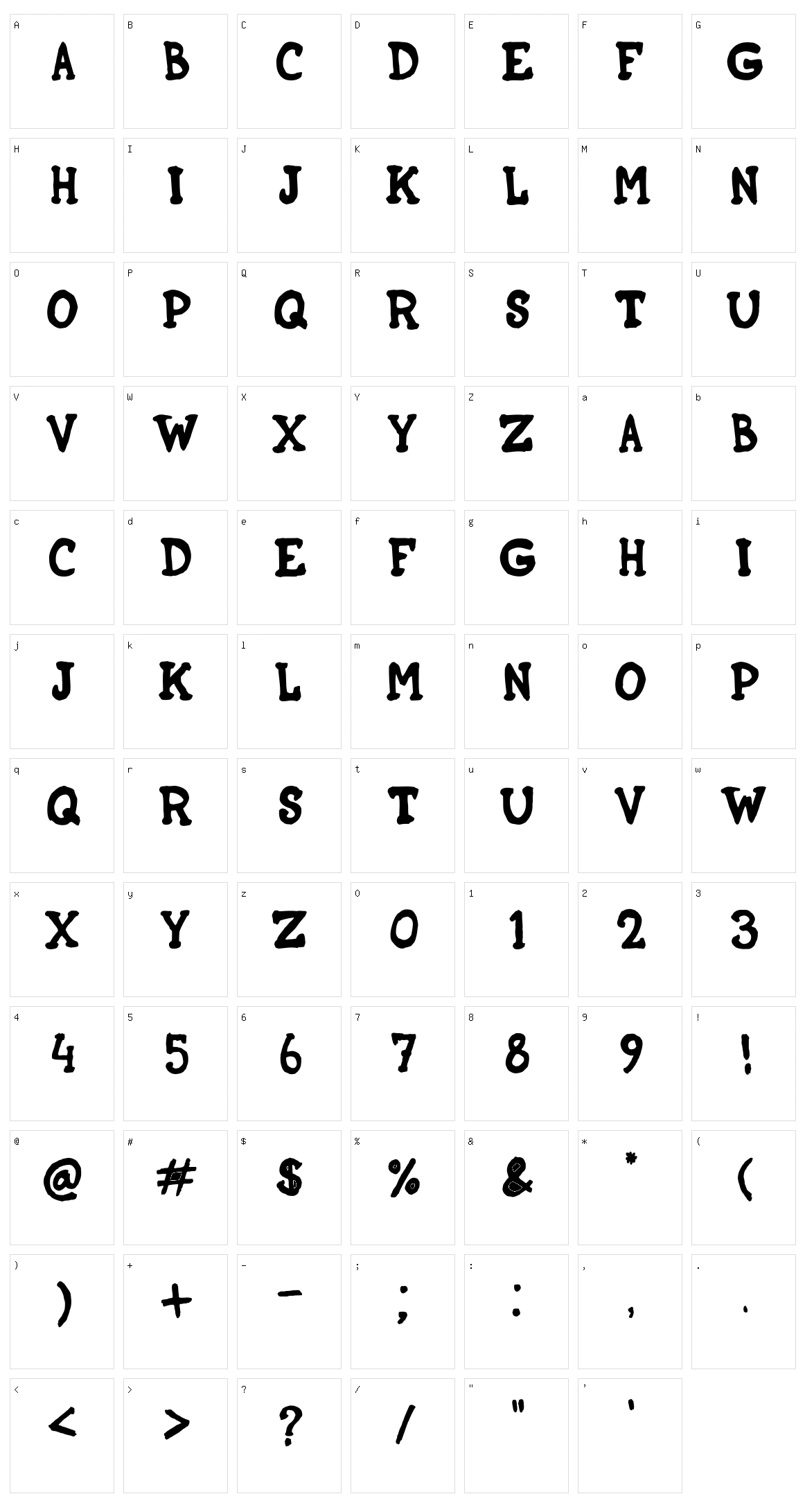 DIY Character Set