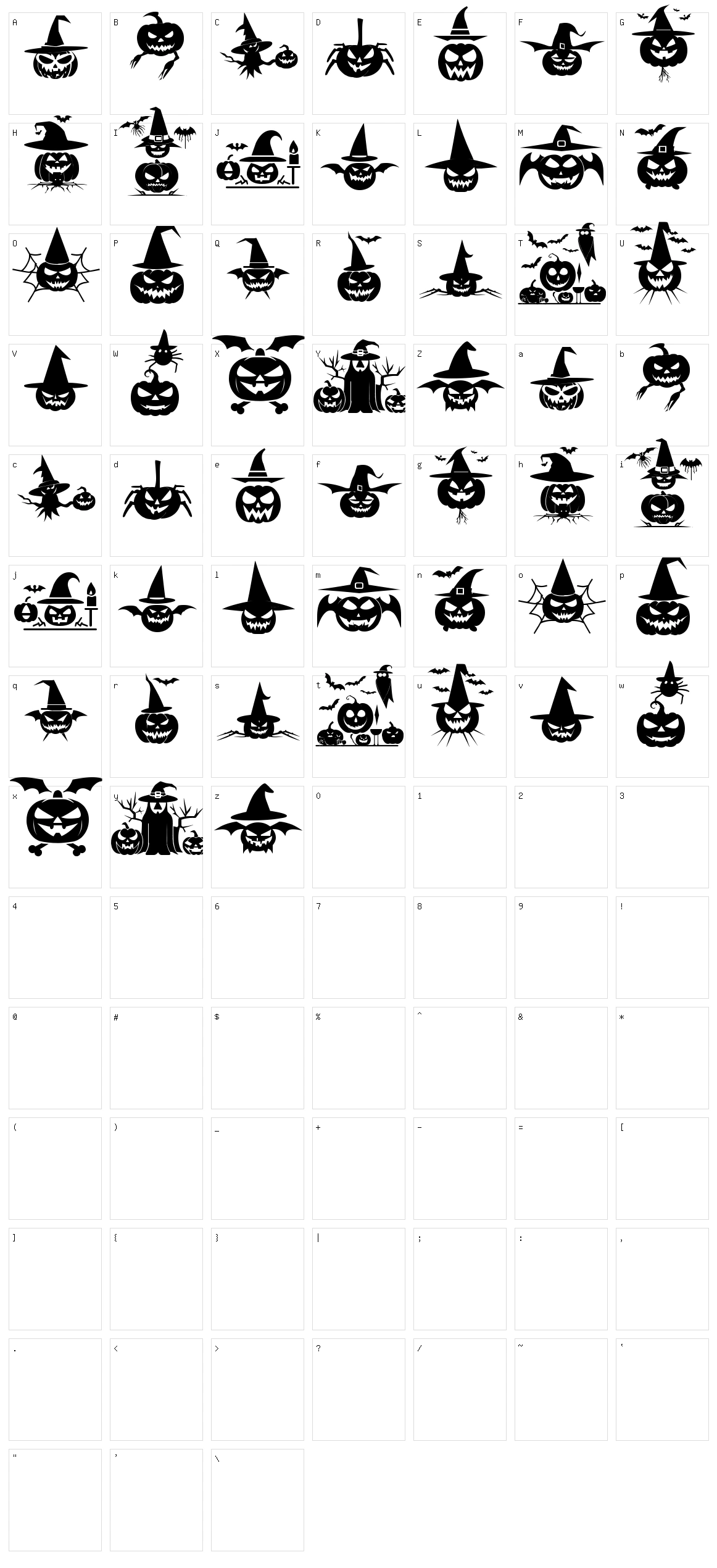 Ding of Halloween ST Character Set
