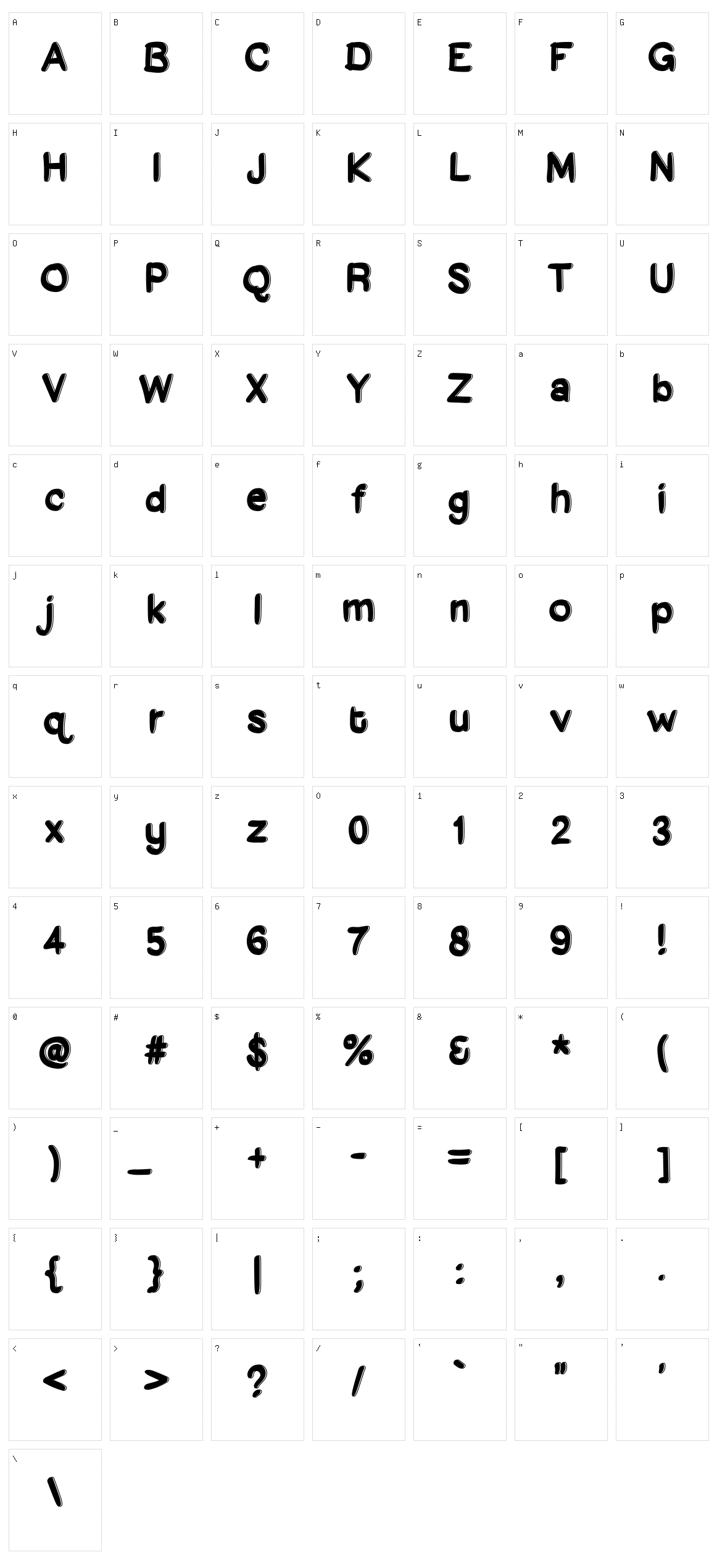Domino Character Set