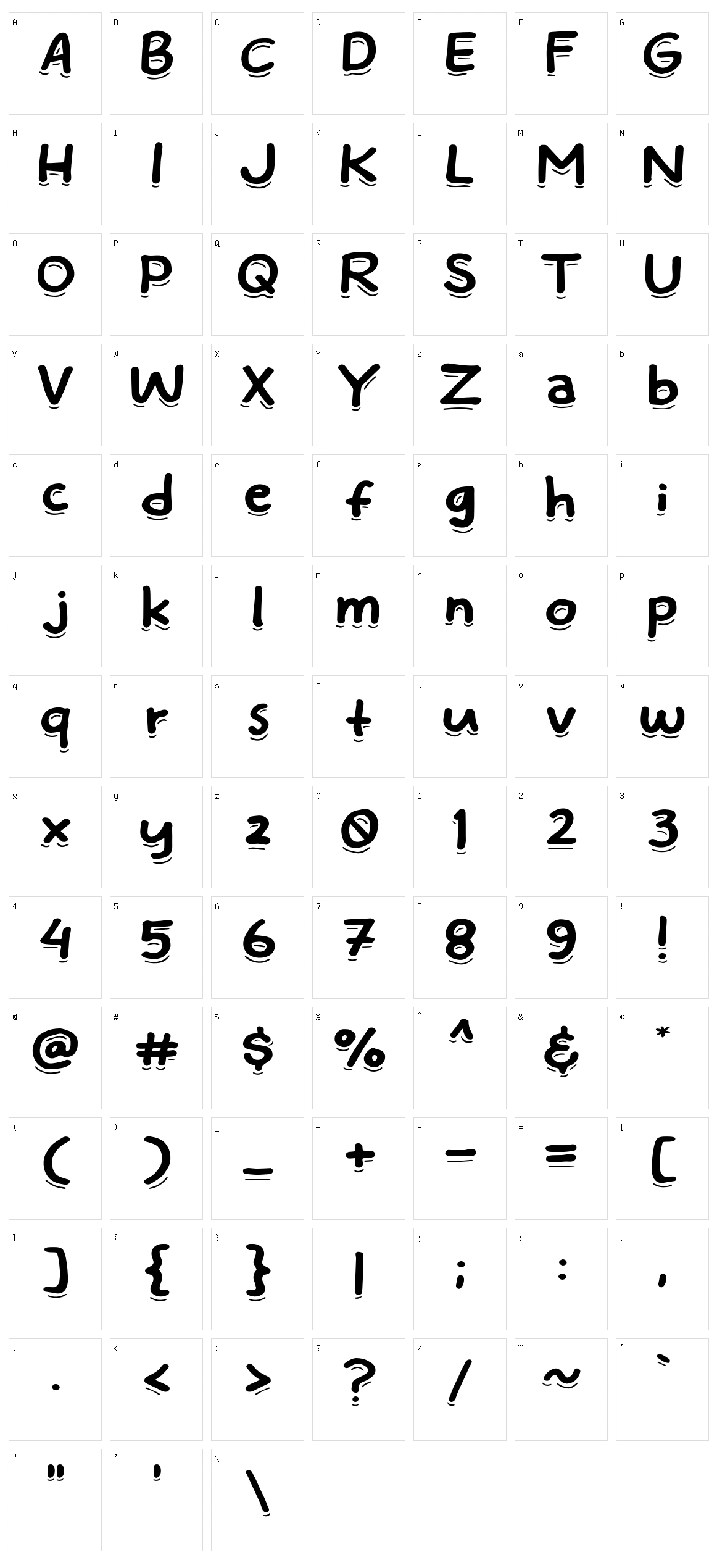 Eatday Character Set