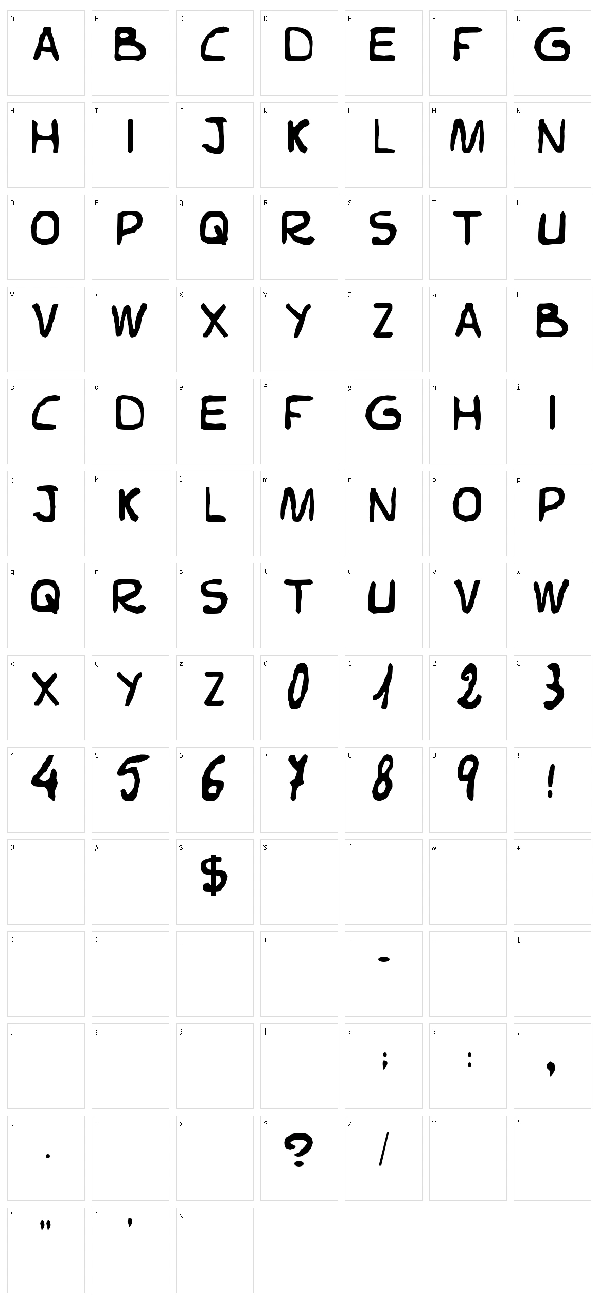 Elvifrance Character Set