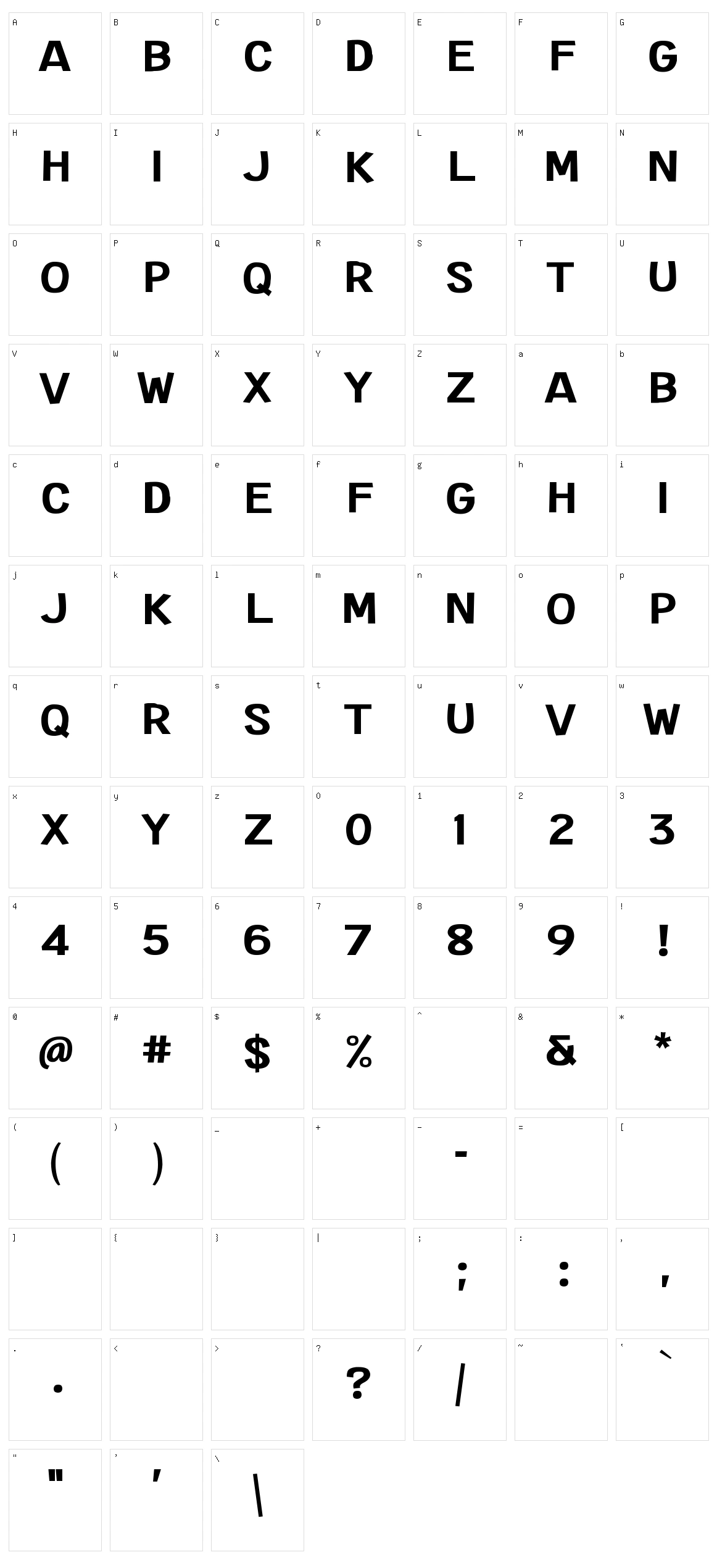 Extended Play Character Set