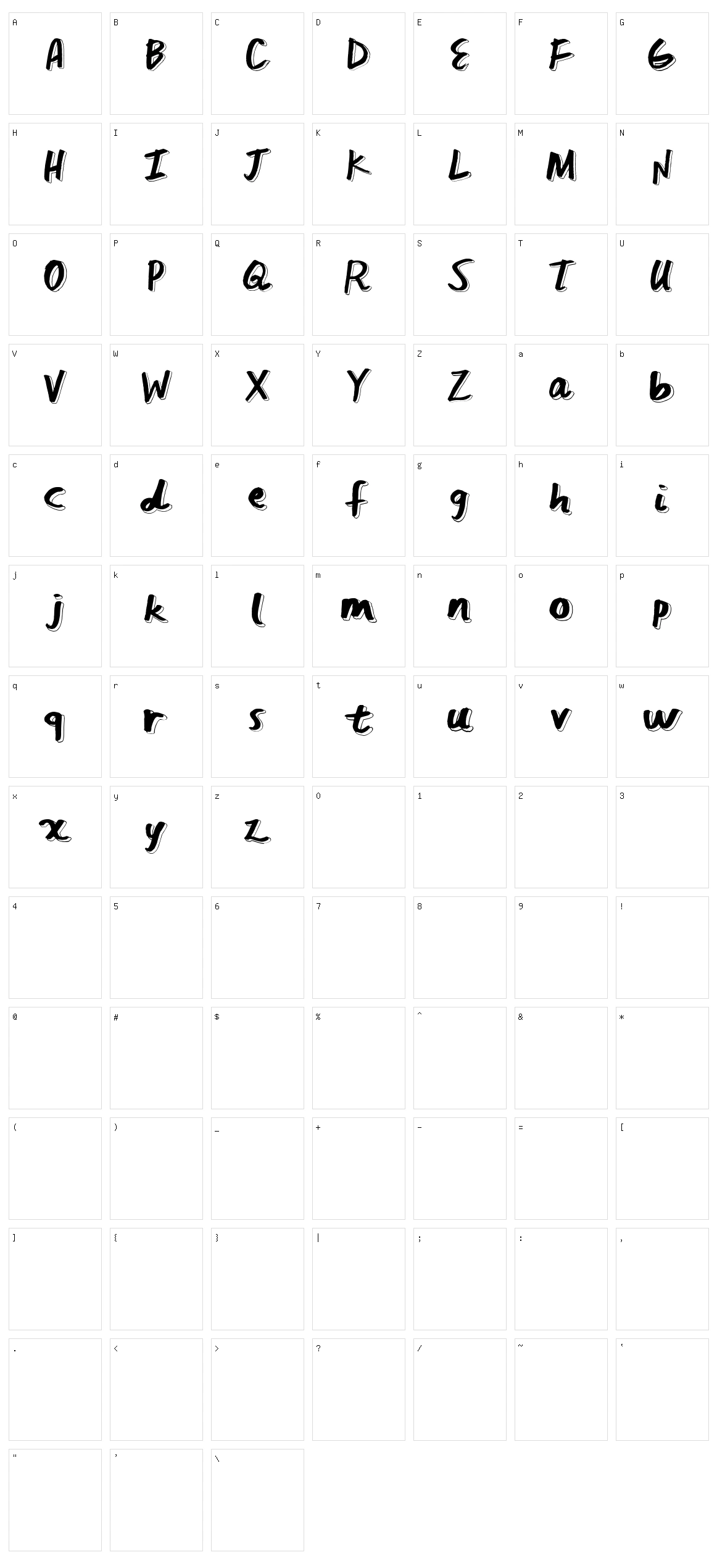 Feed The Bears Character Set