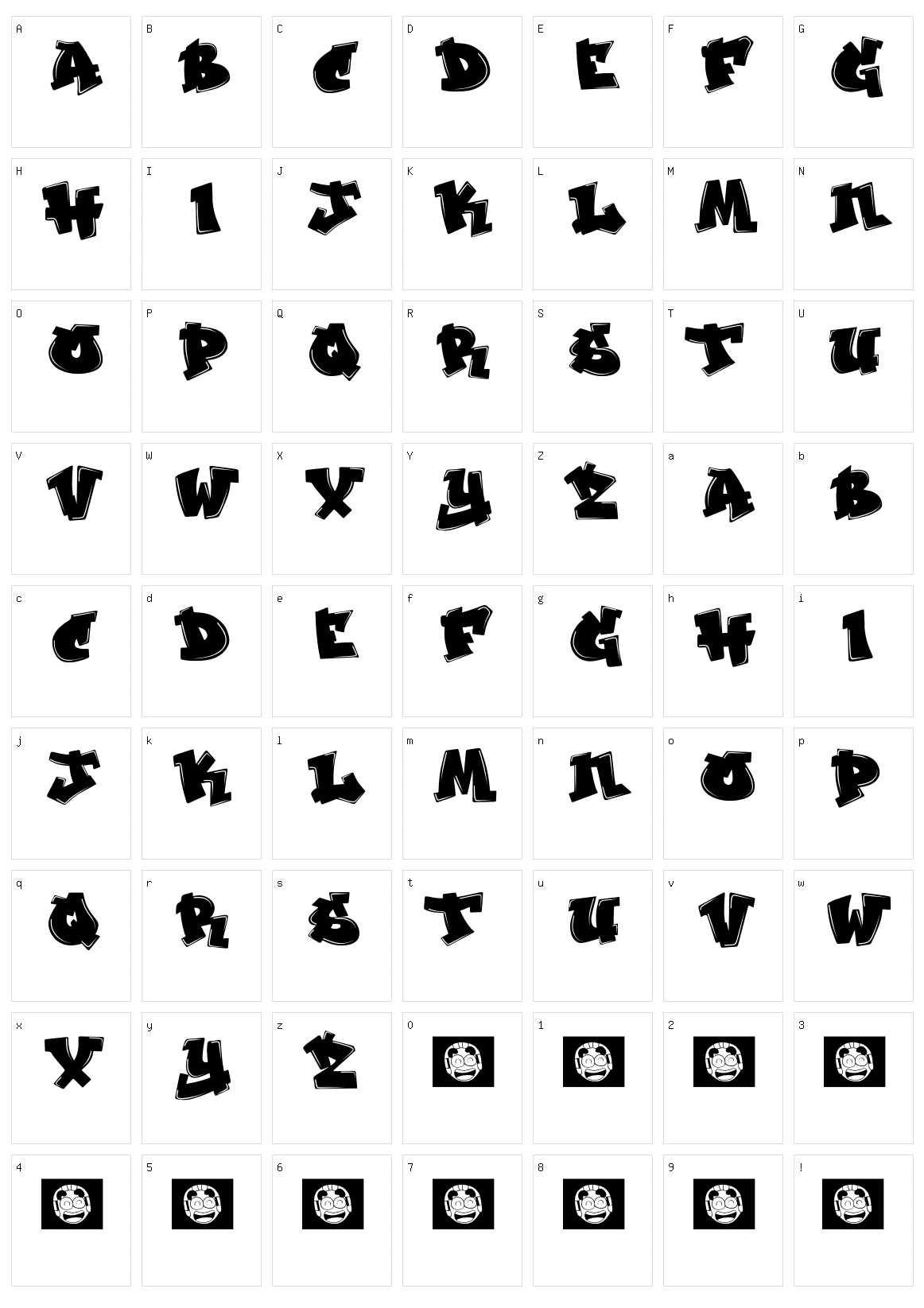 Jak Arta Character Set