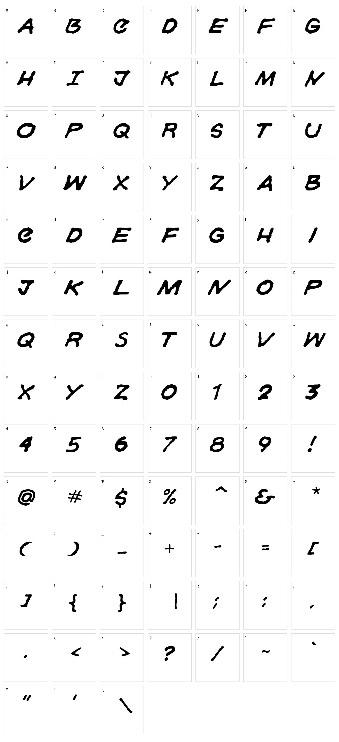 Gorski Character Set