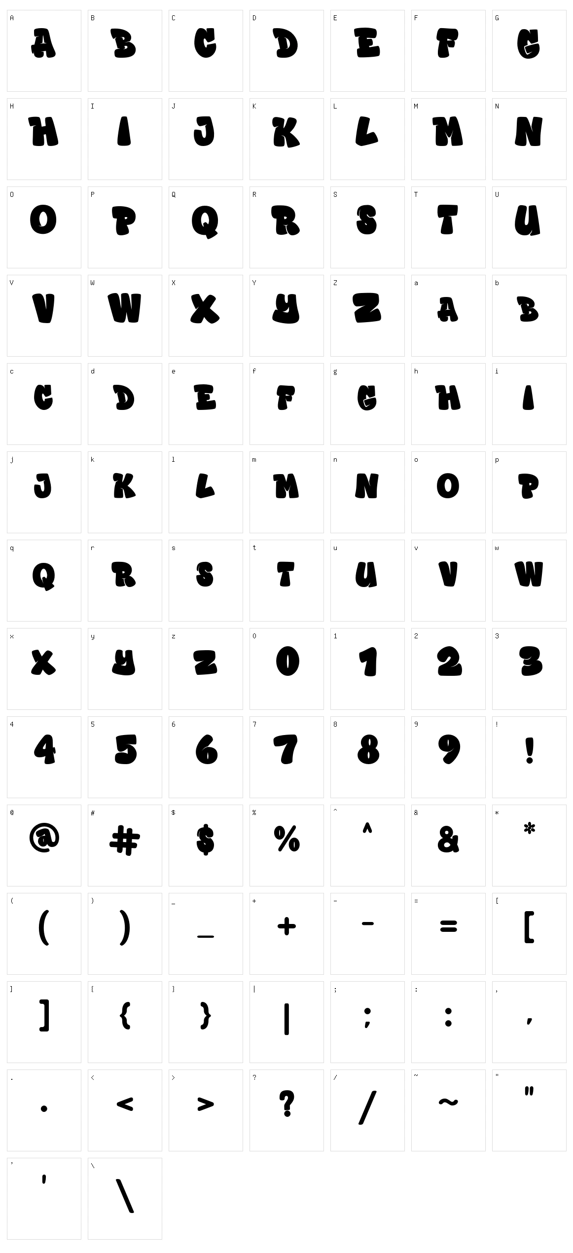 Graffiti Xenoa Character Set