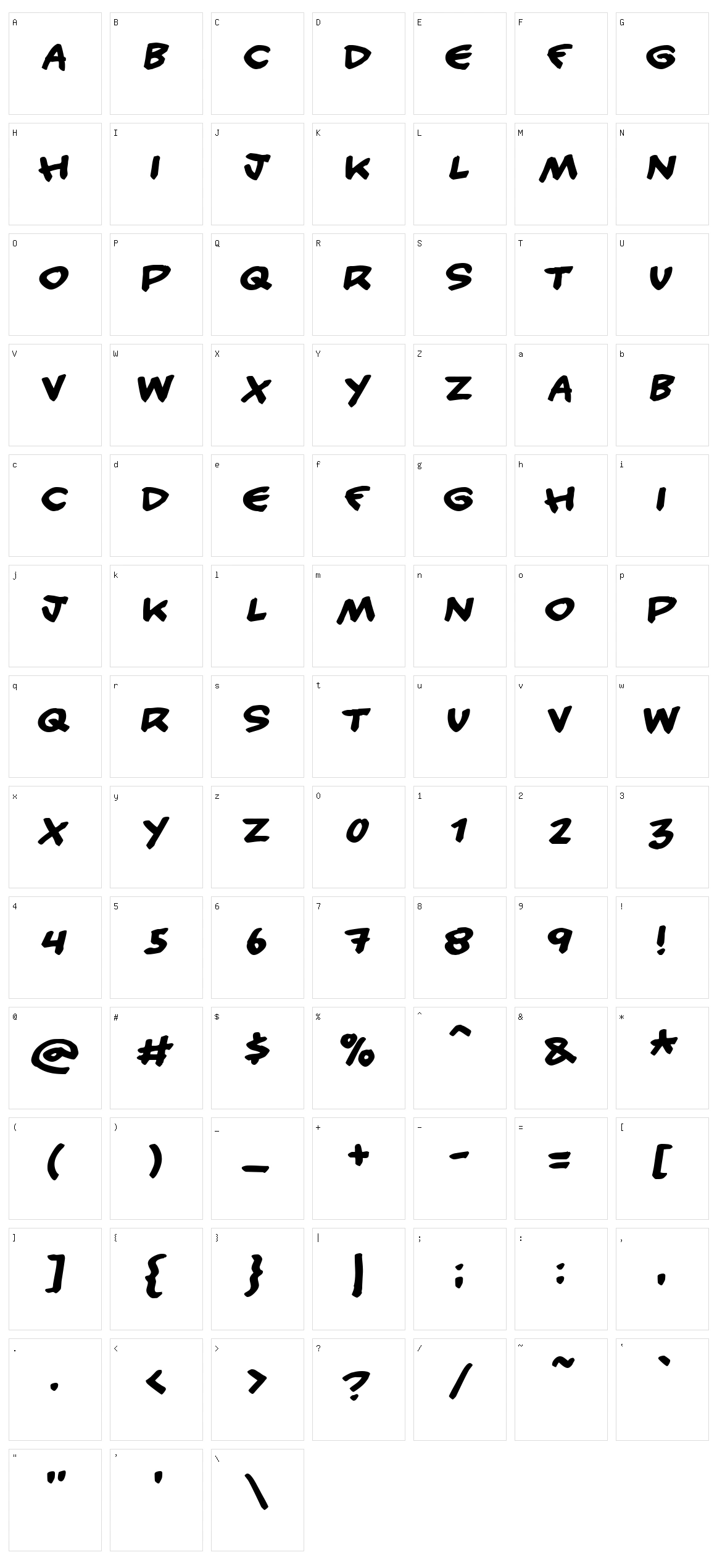 Handy Candy Character Set