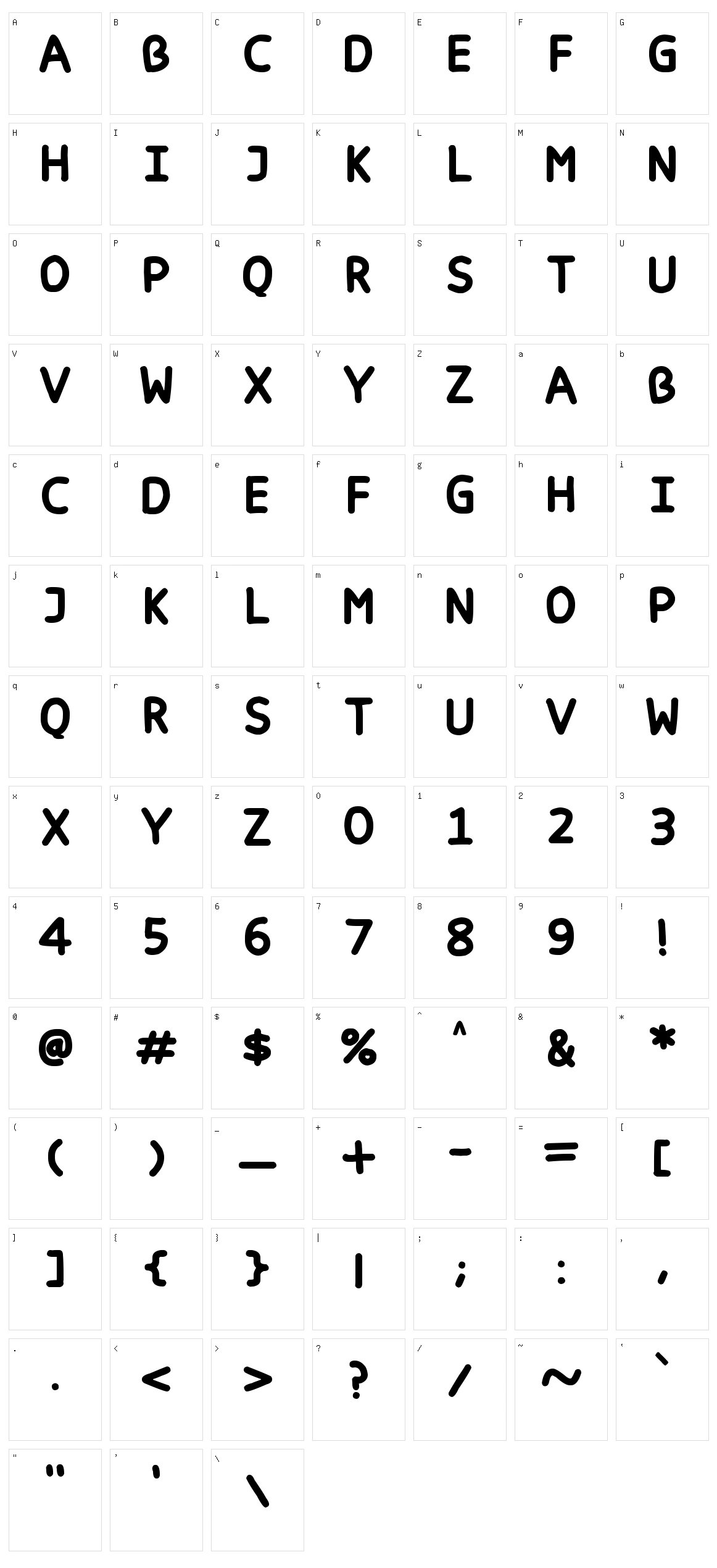 Happy Markers Character Set
