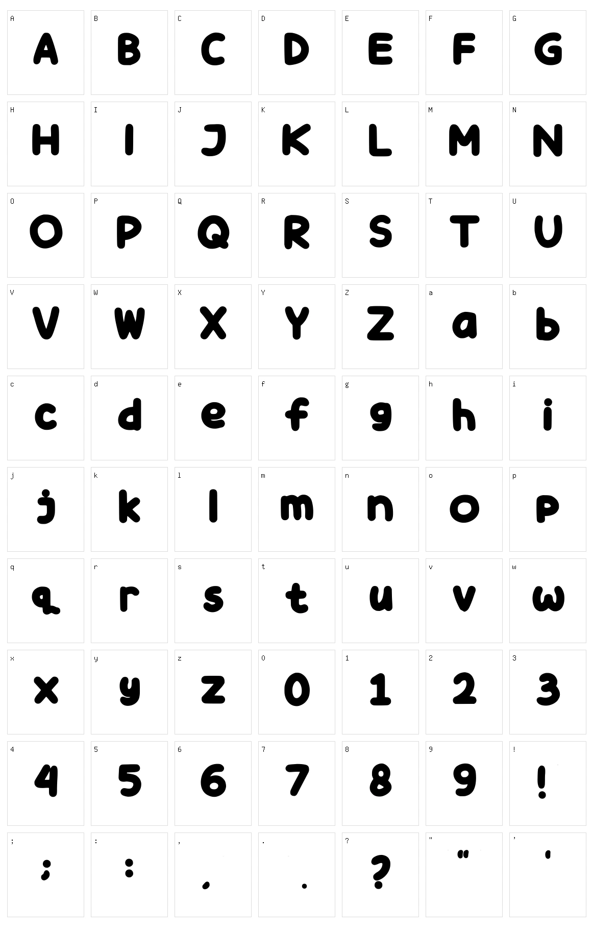 Hashi Character Set
