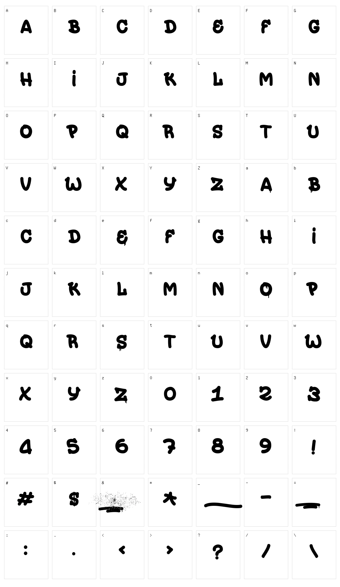 Painterz Character Set